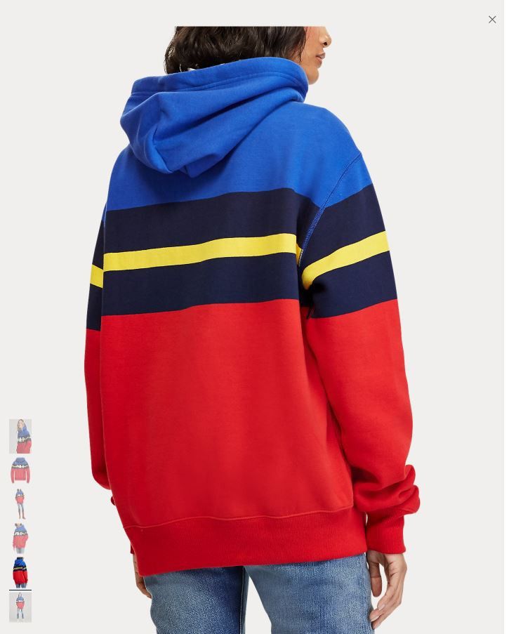 Polo Ralph Lauren Polo Ralph Lauren Hi tech Striped Fleece Hoodie Pullover Size US XL / EU 56 / 4 - 4 Thumbnail