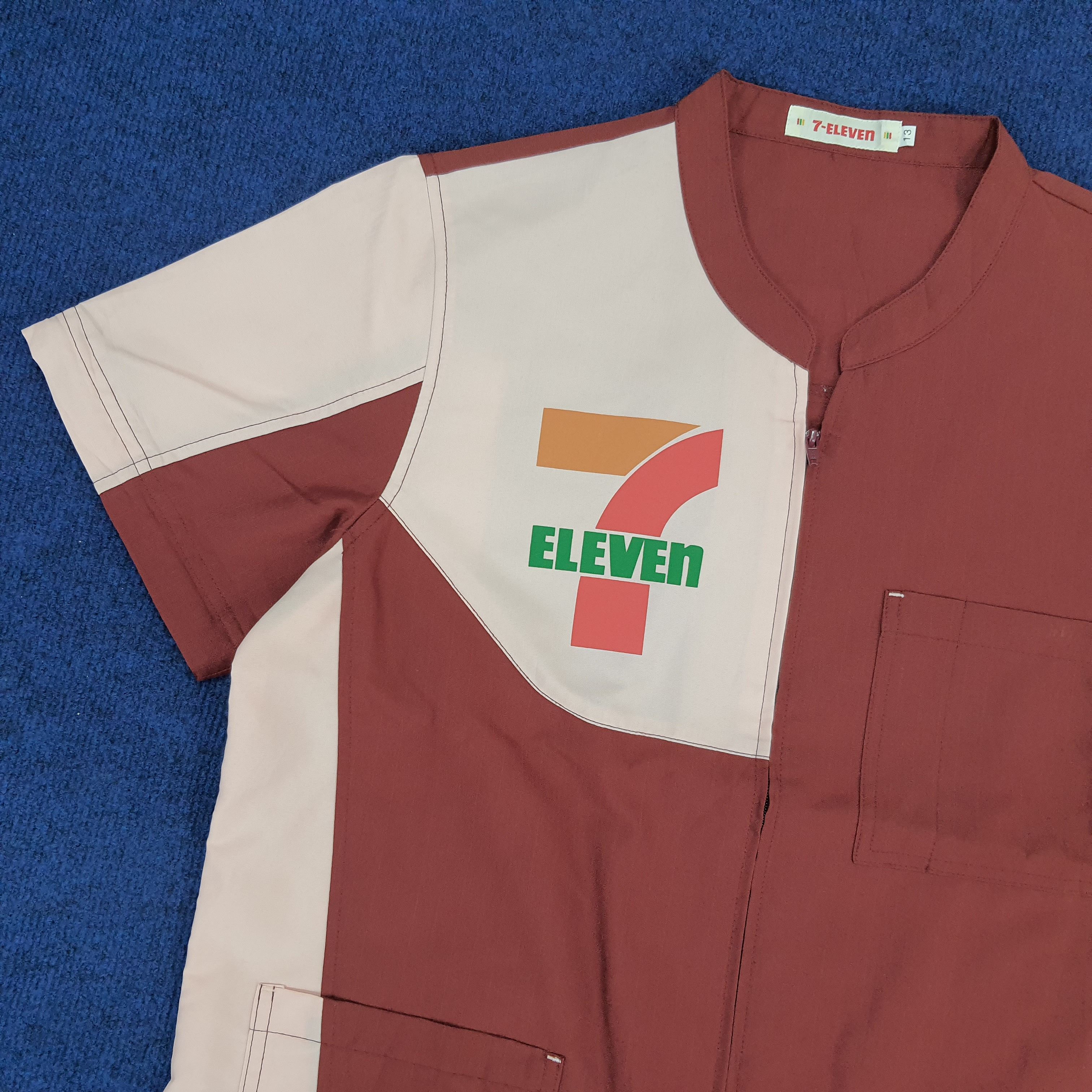 Japanese Brand × Vintage Vintage 7 Eleven Japanese Brand Staff Uniform Jacket Size US M / EU 48-50 / 2 - 2 Thumbnail