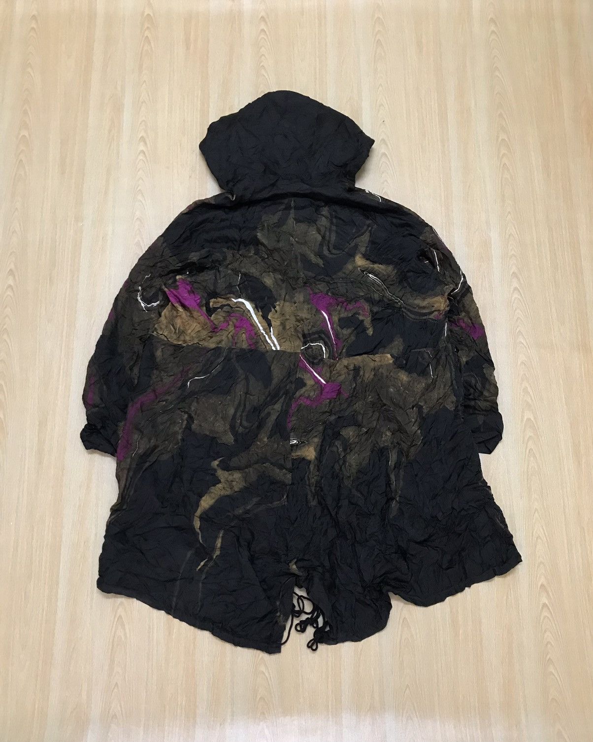 Japanese Brand × Y's × Yohji Yamamoto Y's Yohji Yamamoto Suminagashi Marble Pattern Light Jacket Size US M / EU 48-50 / 2 - 9 Thumbnail