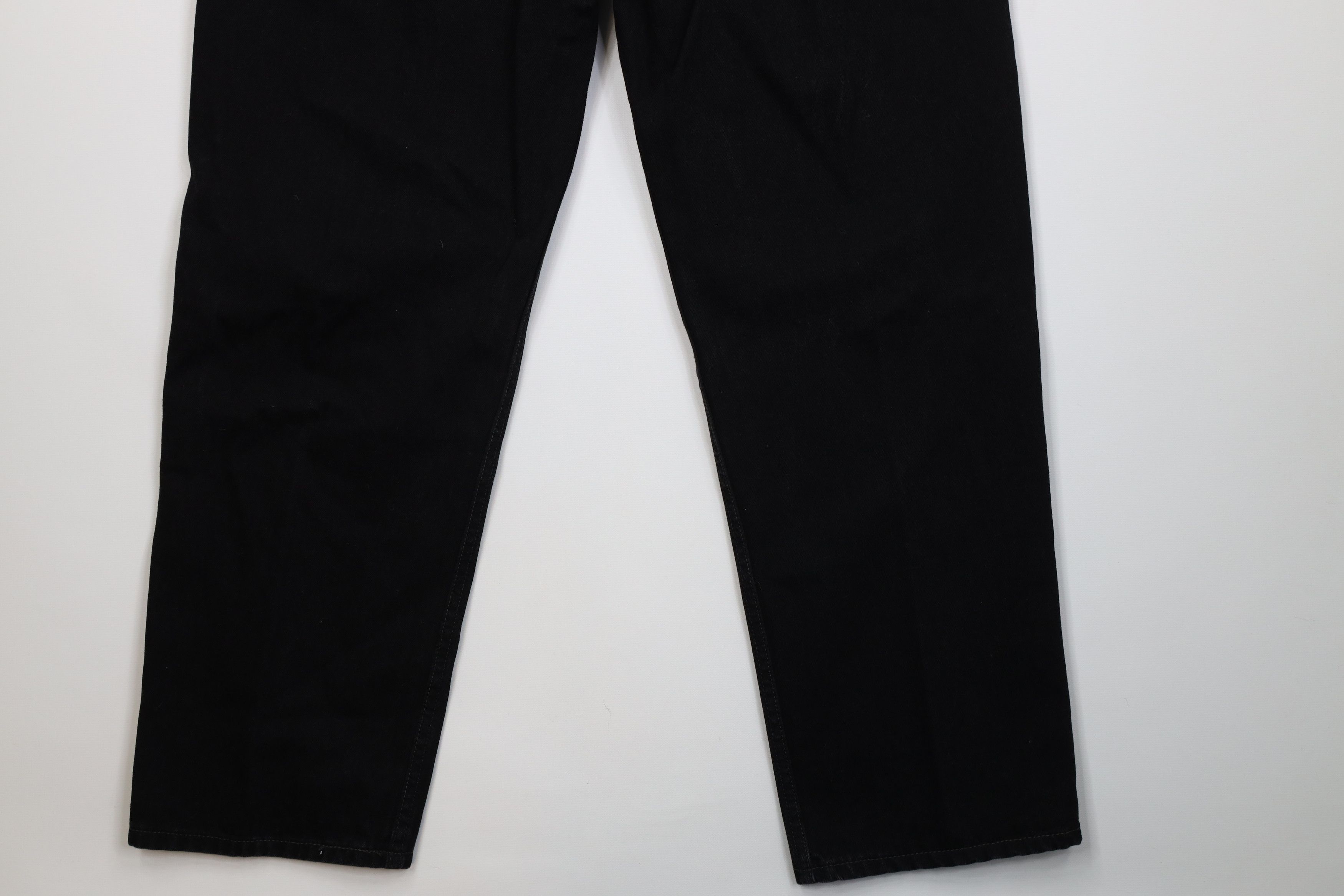 Levi's Vintage Y2K Levis 550 Relaxed Fit Wide Leg Denim Jeans Black Size US 38 / EU 54 - 13 Thumbnail