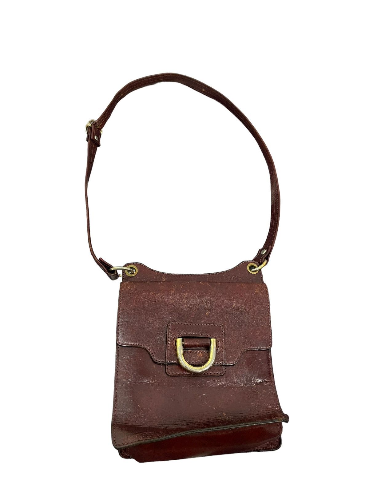 Genuine Leather Full Leather Patina Vtg Unknown Japan Bag Cross Body 1🟩 Size ONE SIZE - 8 Thumbnail