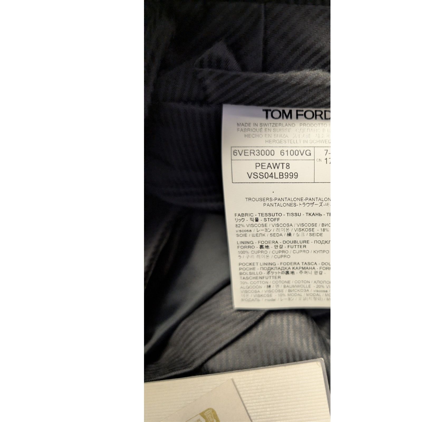Tom Ford o1rshd1 Tailored Velvet Tuxedo Evening Pants in Black Size US 34 / EU 50 - 17 Thumbnail