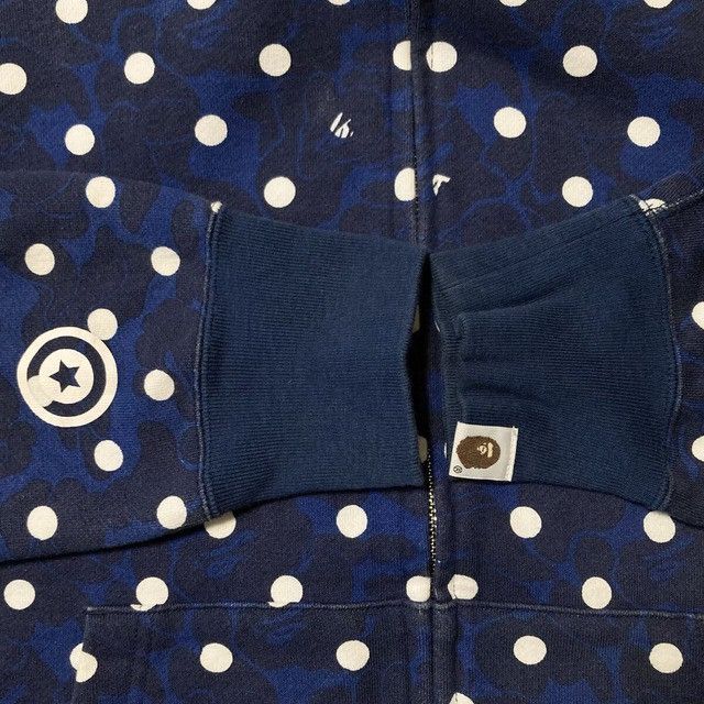 Bape 2015 BAPE DOT ABC CAMO Shark Full Zip Hoodie Navy APE Size US L / EU 52-54 / 3 - 8 Thumbnail