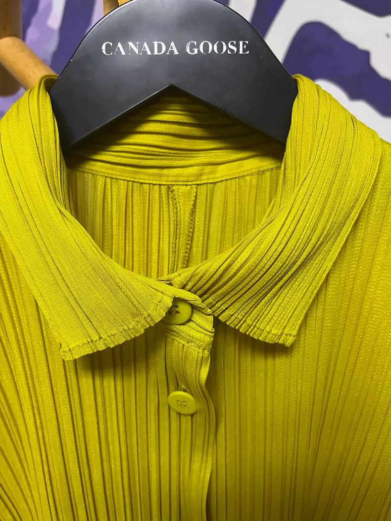 Issey Miyake Issey Miyake size:3 A ginger yellow cardigan with short sl Size S / US 4 / IT 40 - 2 Thumbnail
