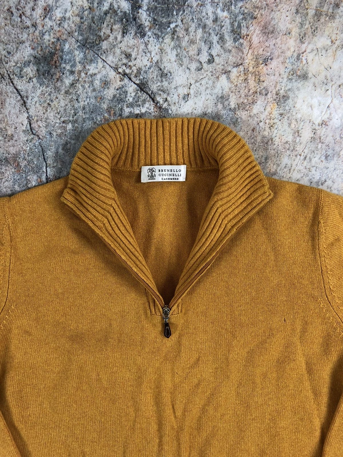 Brunello Cucinelli Brunello Cucinelli vintage cashmere zip pullover sweater Size US L / EU 52-54 / 3 - 3 Thumbnail