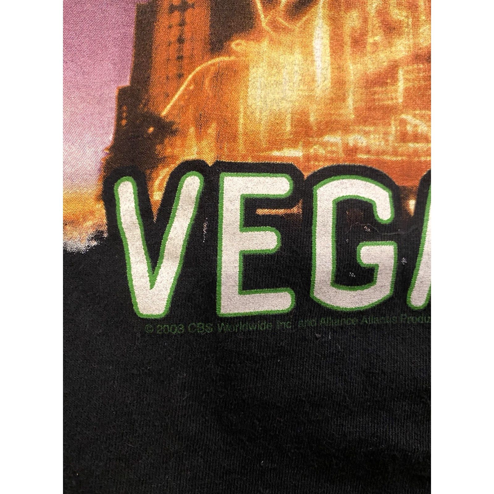 Delta VINTAGE Delta Pro Weight T Shirt CSI Las Vegas Promo Shirt Black Mens XL T-Shirt Graphic Print Crew Neck Short Sleeve Size US XL / EU 56 / 4 - 5 Thumbnail