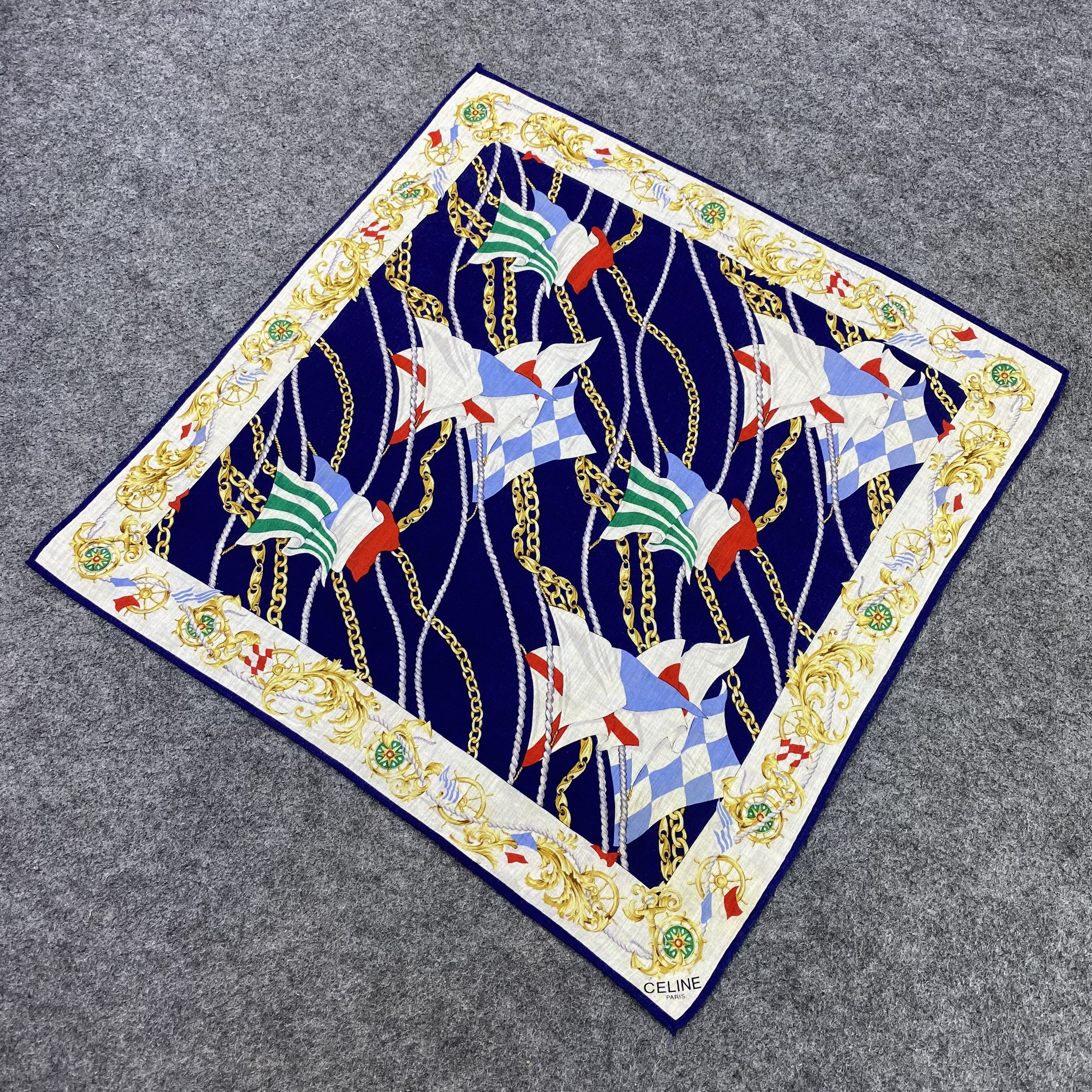 Celine Celine Handkerchief Neckerchief Bandana-B1709 Size ONE SIZE - 4 Thumbnail