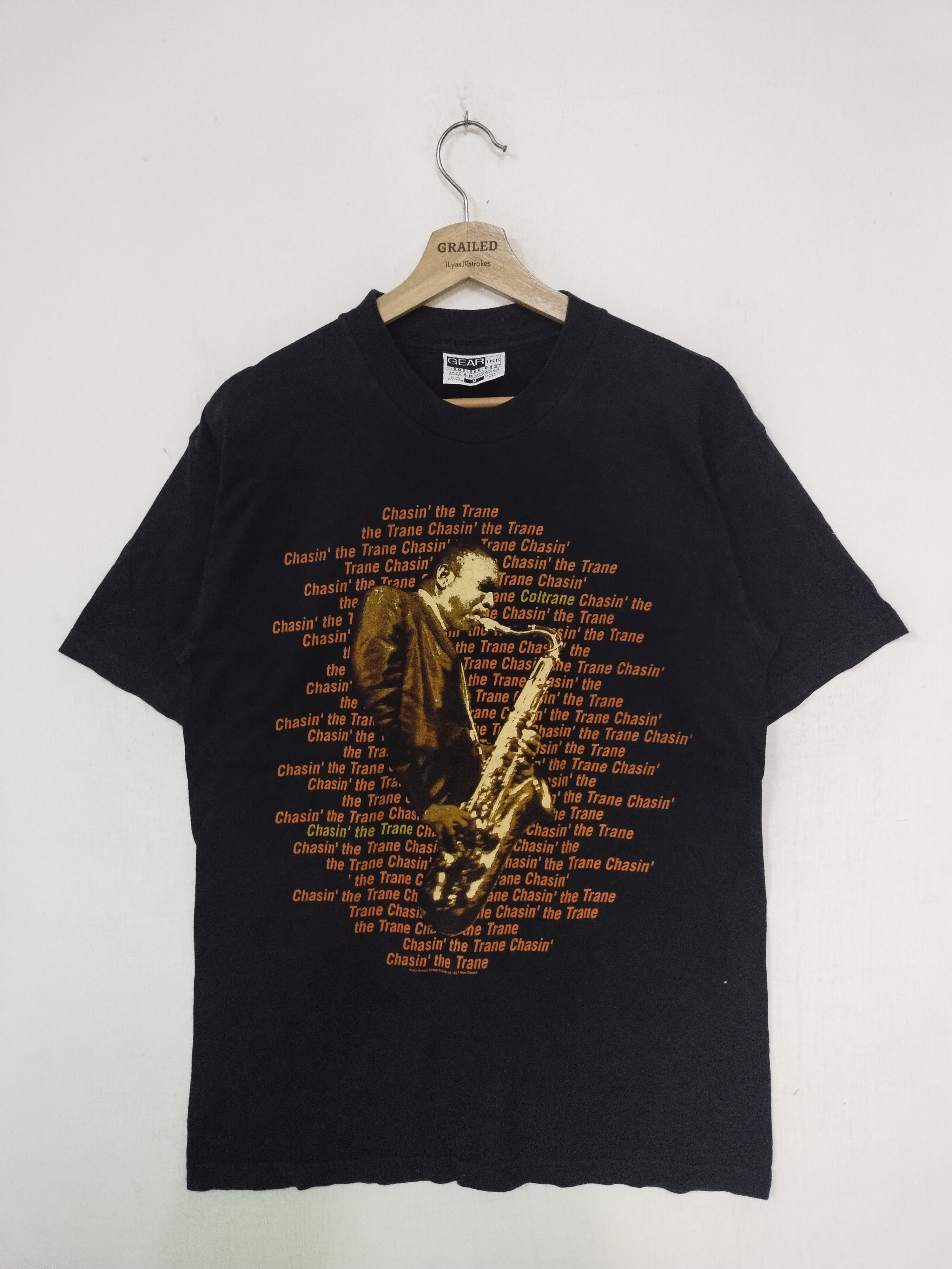 Vintage 97's Vintage John Coltrane Chasin' The Trane Tee Size US M / EU 48-50 / 2 - 1 Thumbnail
