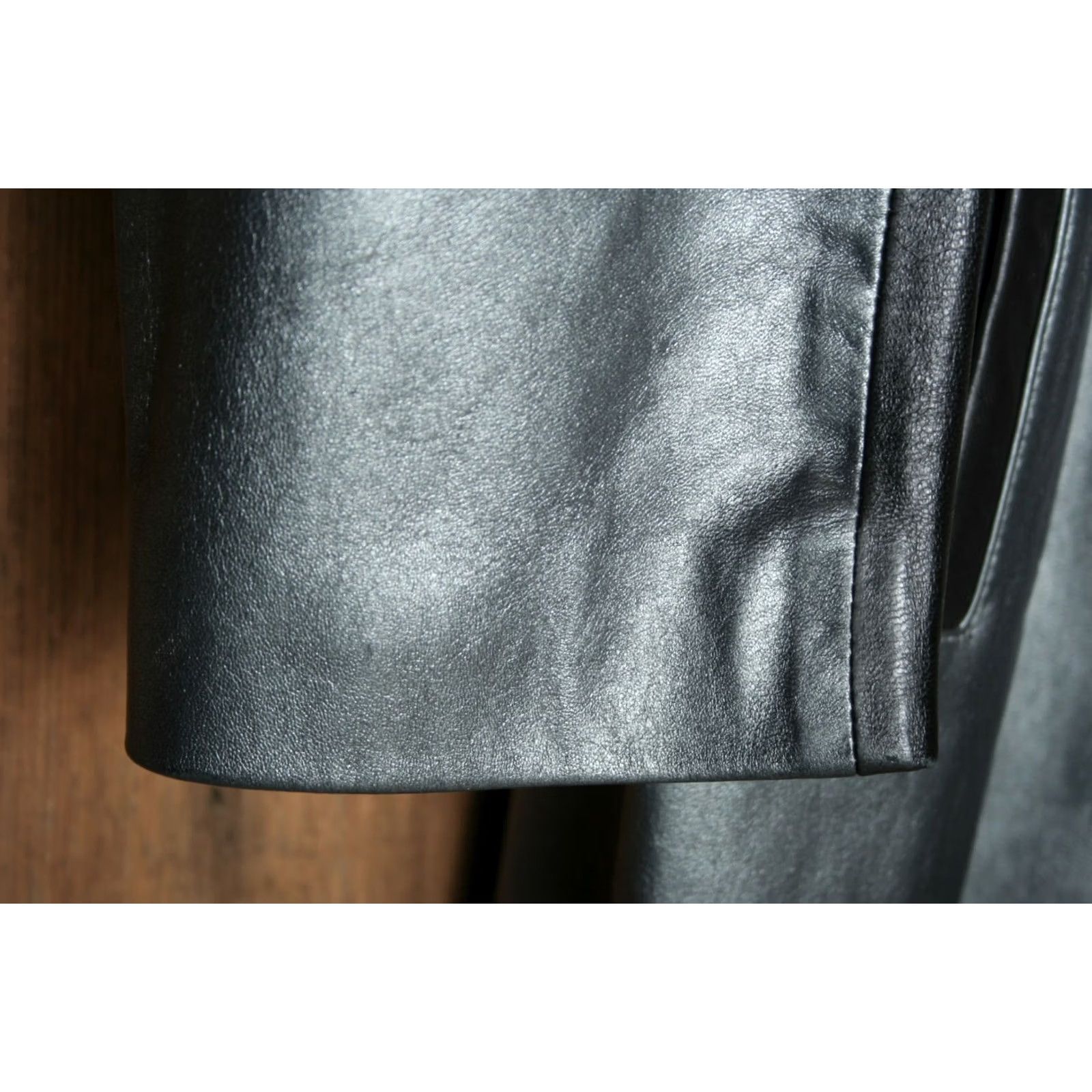 Vintage VINTAGE Tibor Leathers Leather Jacket Womens Sz. L Pewter Black Leather Jacket (Basic) Womens L Polo? Size L / US 10 / IT 46 - 5 Thumbnail