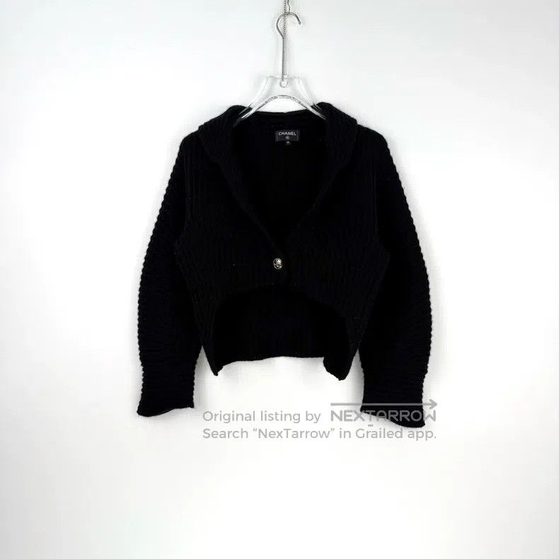 Chanel Chanel Black classic logo navel cashmere sweater Size XS / US 0-2 / IT 36-38 - 3 Thumbnail