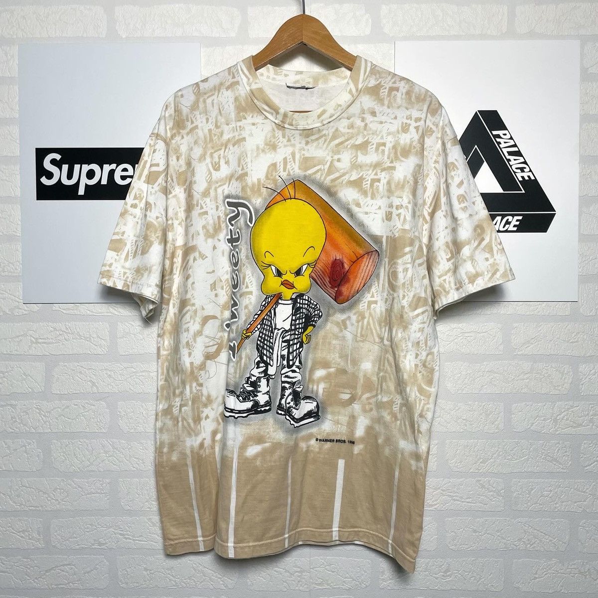 Warner Bros Tweety Looney Tunes 1998 vintage tee t shirt Size US L / EU 52-54 / 3 - 1 Thumbnail