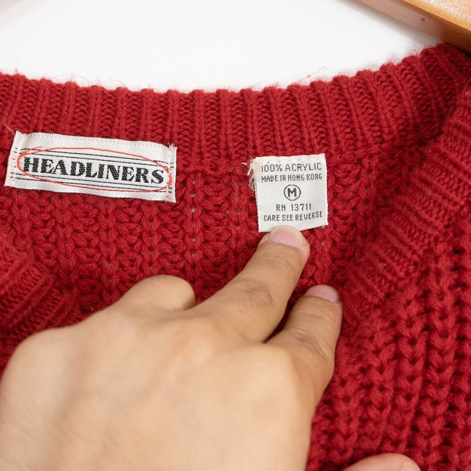Vintage Vintage 90s Acrylic Ribbed Sweater Medium - Raglan Crewneck Size US XL / EU 56 / 4 - 3 Thumbnail