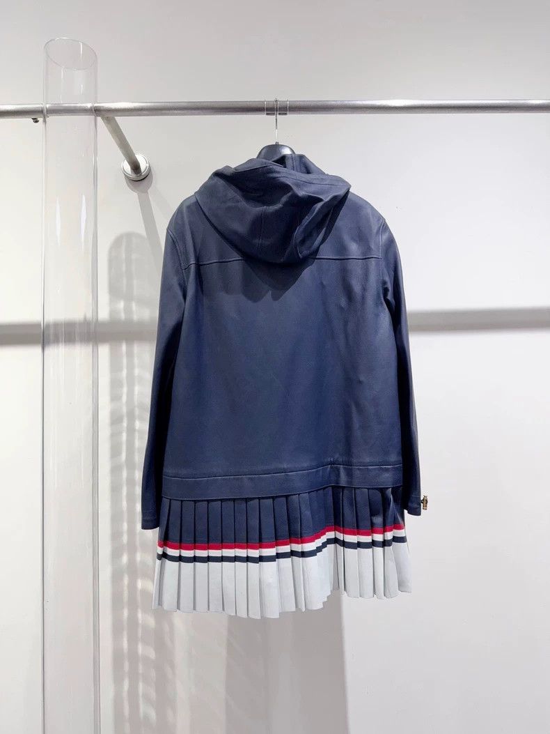 Thom Browne Thom Browne Leather jacket 2503-Nextarrow Size XS / US 0-2 / IT 36-38 - 2 Thumbnail