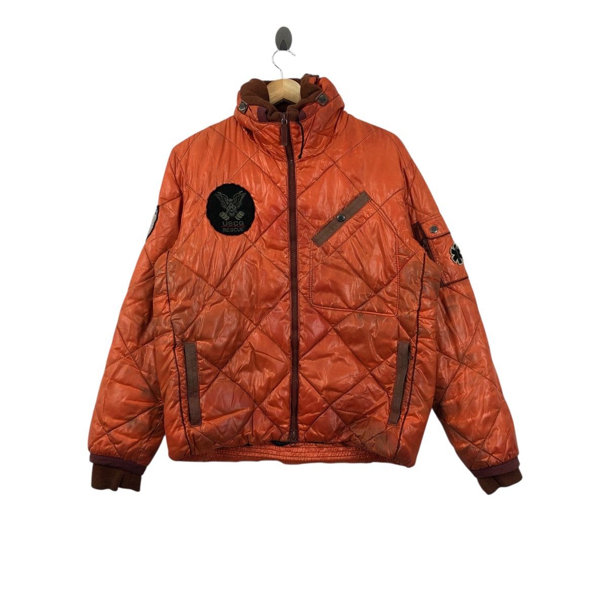Avirex × Vintage Vintage AVIREX ARMED FORCES Af-75 Uscg Dirty Puffer Jacket Size US L / EU 52-54 / 3 - 1 Thumbnail