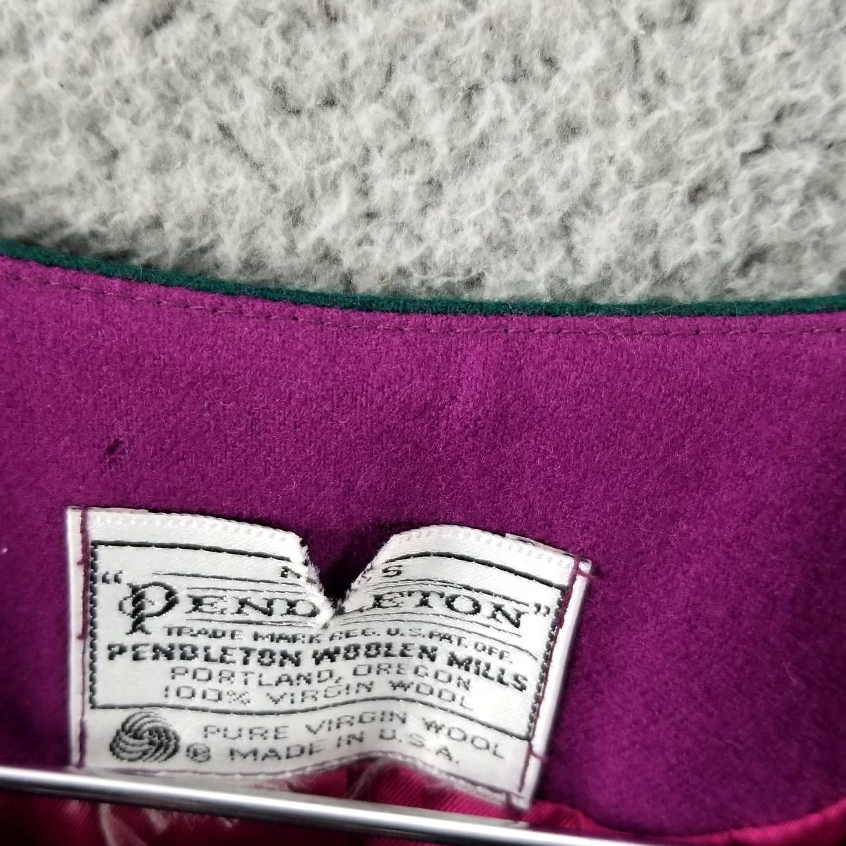 Pendleton Pendleton Wool Blazer Jacket Women 4 Vintage 1950s Pink Green VTG 17X26 Mens Womens Girls Boys Size S / US 4 / IT 40 - 2 Thumbnail