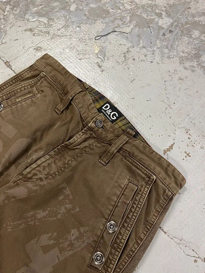 Dolce & Gabbana AW2004 Dolce & Gabbana Double Pocket Military Brown Pants Size US 30 / EU 46 - 6 Thumbnail
