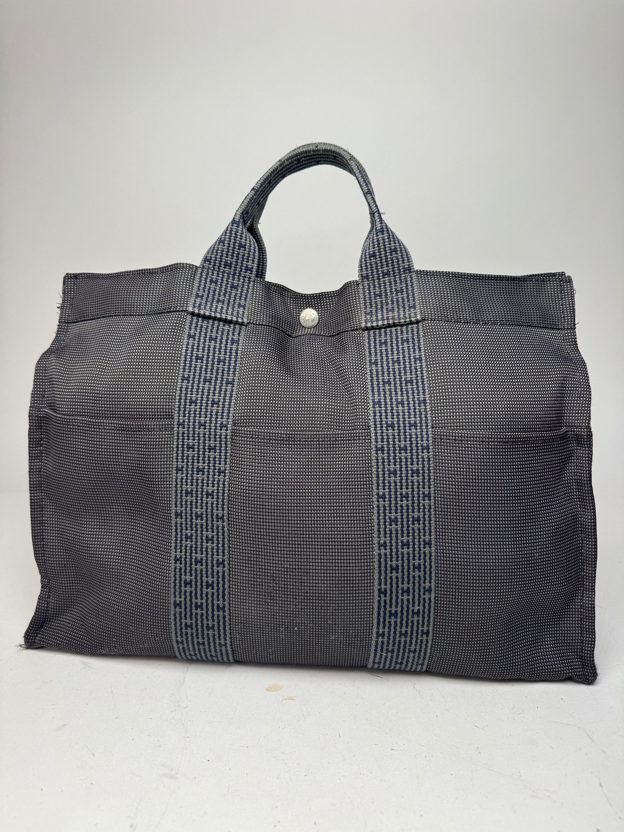 Other Vintage Hermes Tote Bag Anthracite Black Size ONE SIZE - 1 Thumbnail