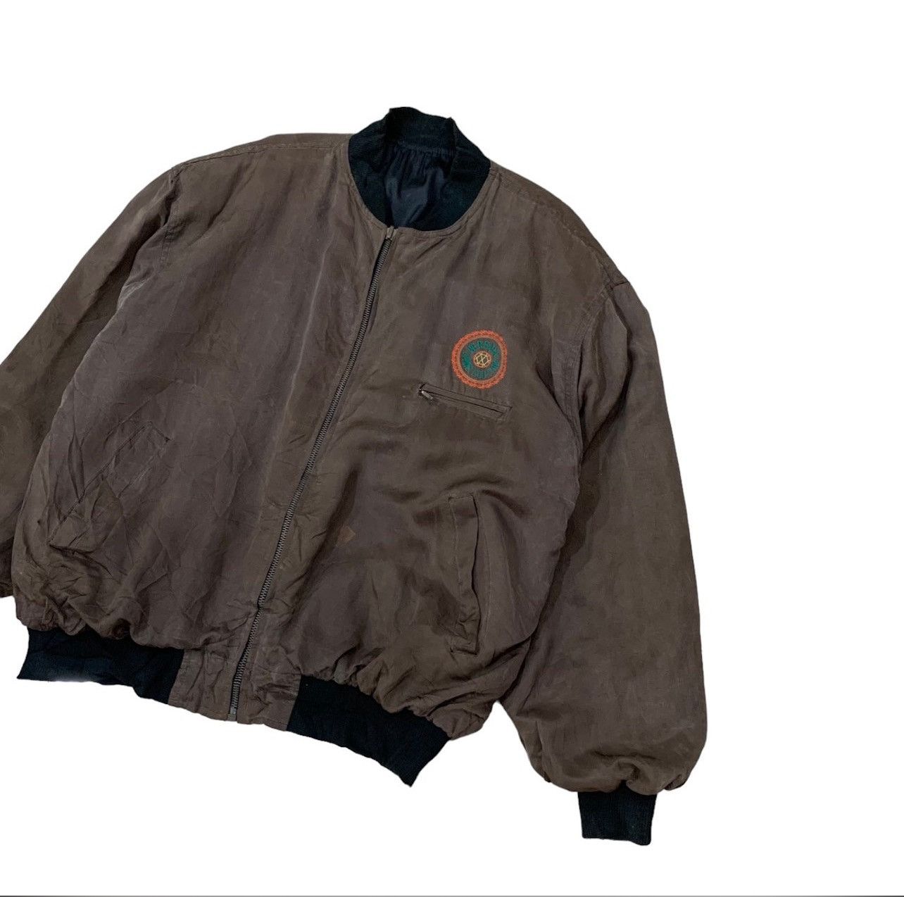 Versace Jeans Couture Vintage Versace Jeans Couture Embroidery Logo Bomber Jacket Size US L / EU 52-54 / 3 - 3 Thumbnail
