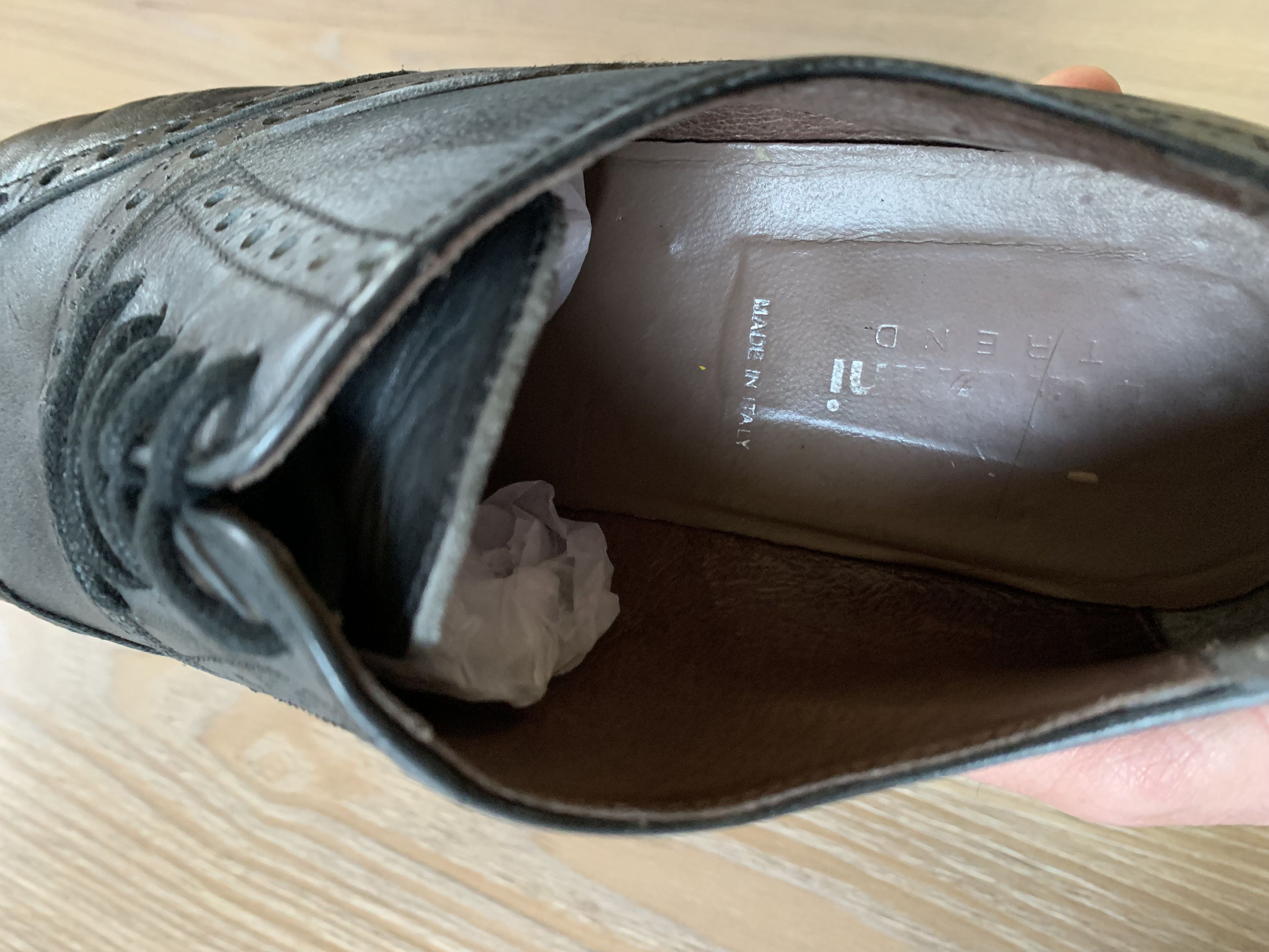Baldinini × Vintage Men's Baldinini Trend Vintage Brogs Size US 8 / EU 41 - 10 Thumbnail