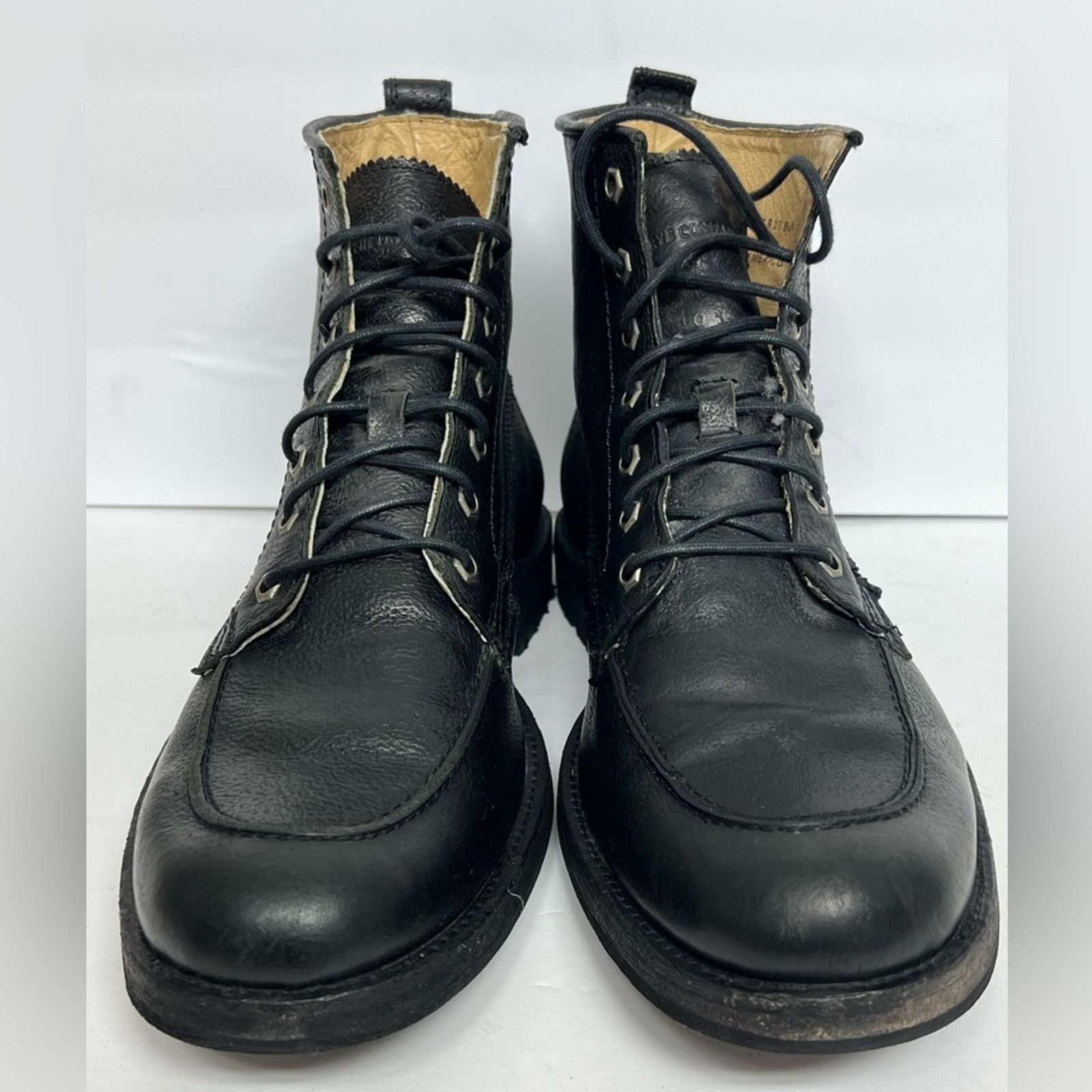 Frye Frye Ankle Boots Mens 10 D Black Leather Combat Size US 10 / EU 43 - 4 Thumbnail