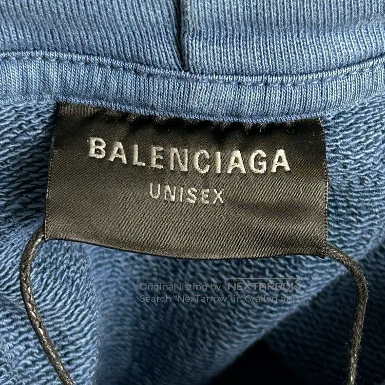 Balenciaga Balenciaga 3D Shadow Letter Washed Gradual Blue Sweatshirt Size US M / EU 48-50 / 2 - 3 Thumbnail