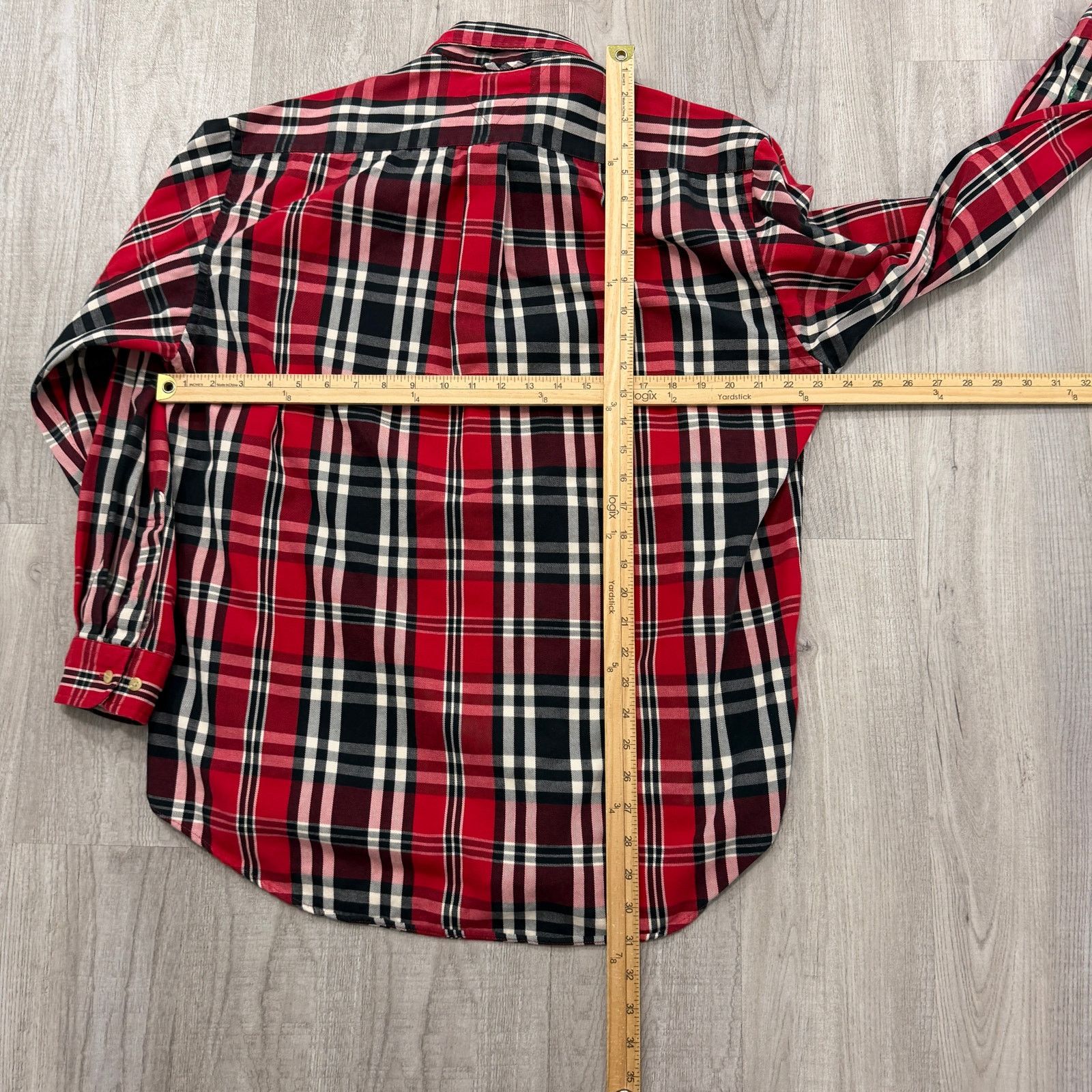 Tommy Hilfiger Vintage Tommy Hilfiger Button Shirt Men's Medium Red Plaid Size US M / EU 48-50 / 2 - 6 Thumbnail