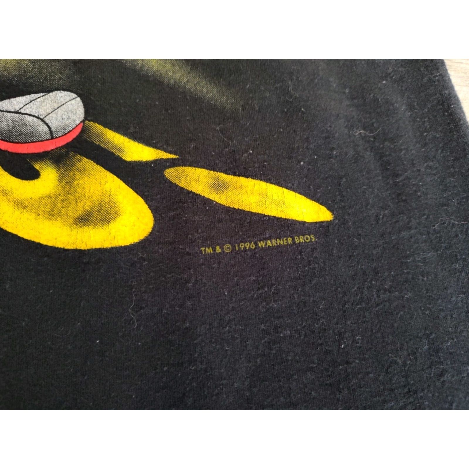 Vintage VINTAGE Looney Tunes Marvin the Martian T-Shirt Graphic Print 90s M Black Single Stitch Unisex Size US M / EU 48-50 / 2 - 3 Thumbnail