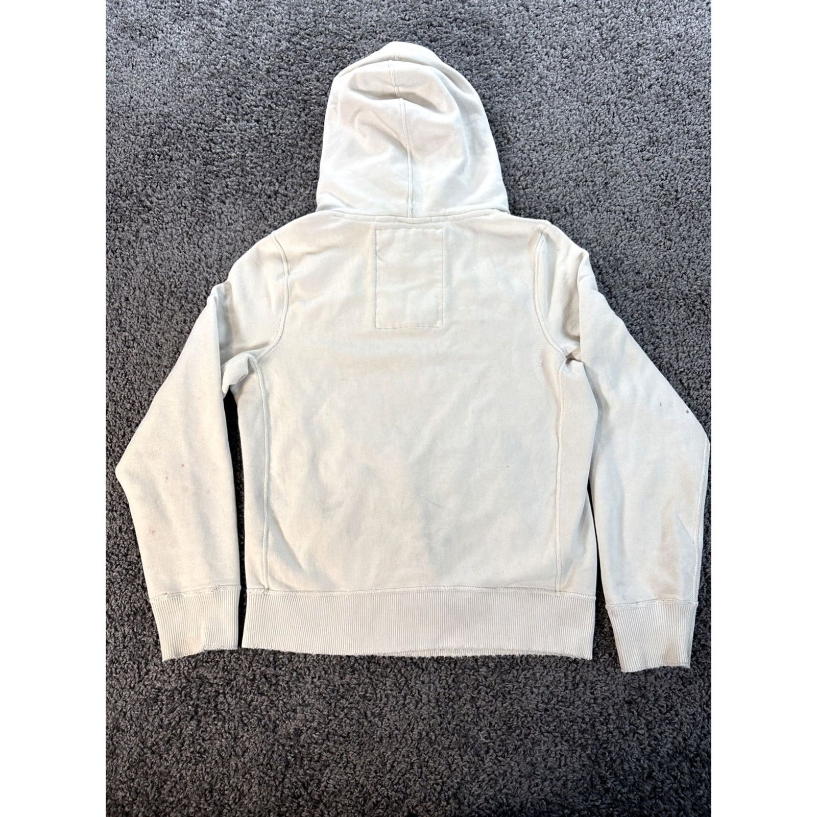 Abercrombie & Fitch VINTAGE Abercrombie & Fitch Hoodie Mens XL Zip Thermal Muscle Distressed White Full Zip Hooded Pockets Logo Zipper Size US XL / EU 56 / 4 - 6 Thumbnail