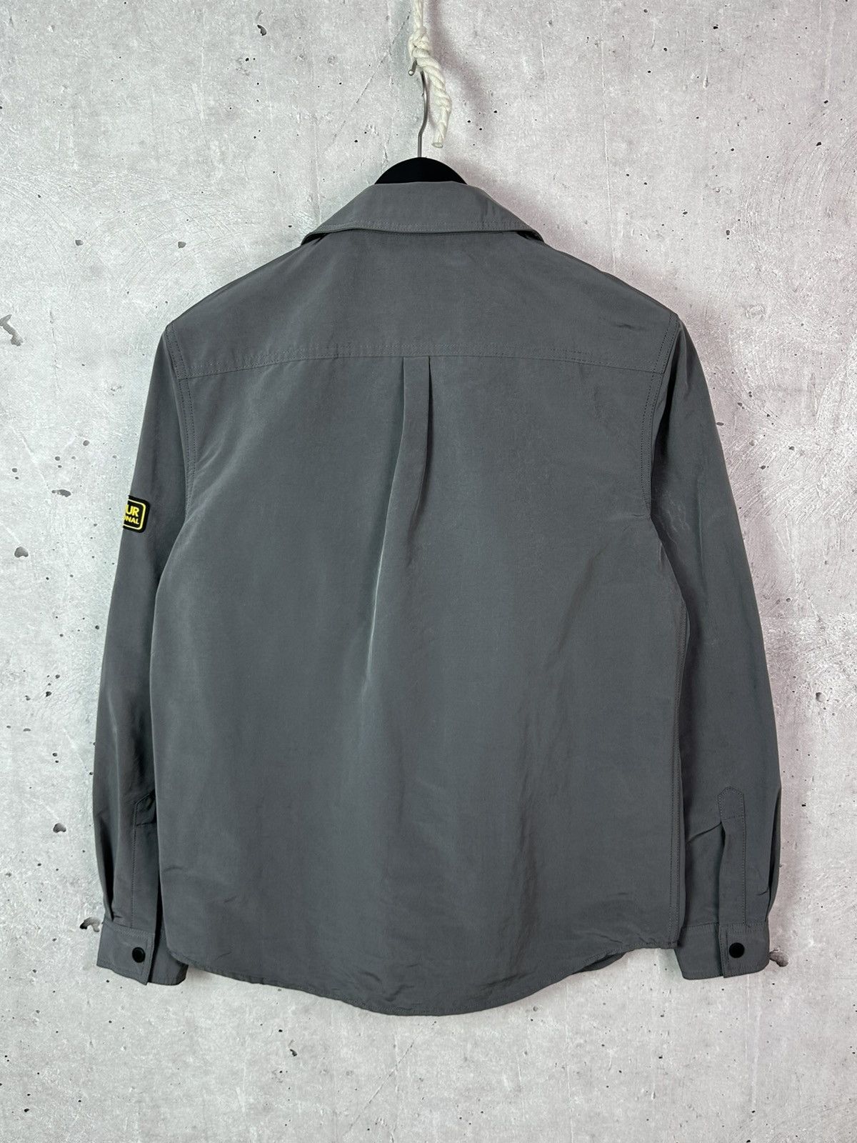 Barbour Barbour International Nylon Shimmer Overshirt Grey Jacket Size US S / EU 44-46 / 1 - 8 Thumbnail