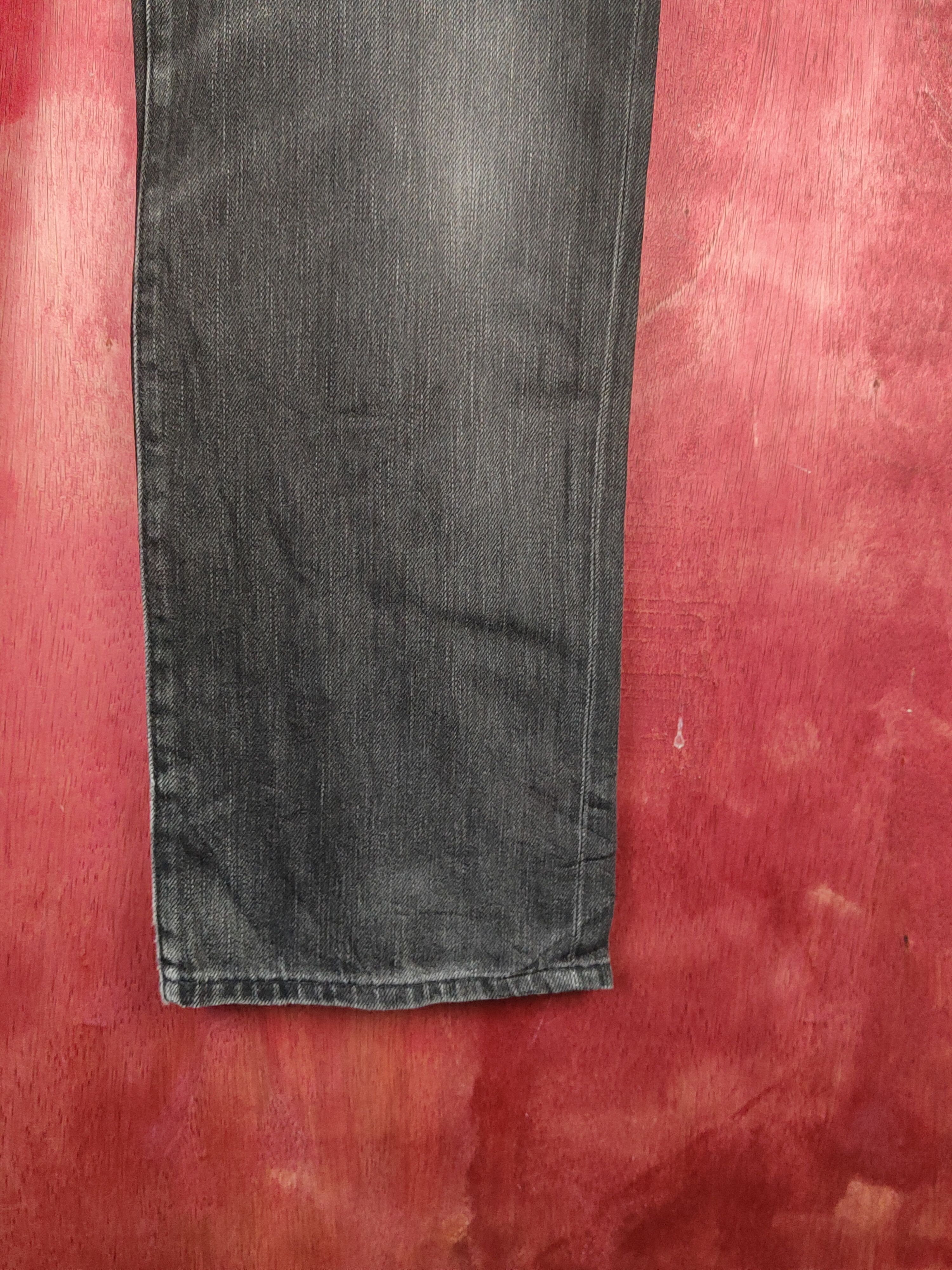 Japanese Brand Uniqlo Blue Faded Distressed Ripped Jeans #S1701 Size US 33 - 7 Thumbnail