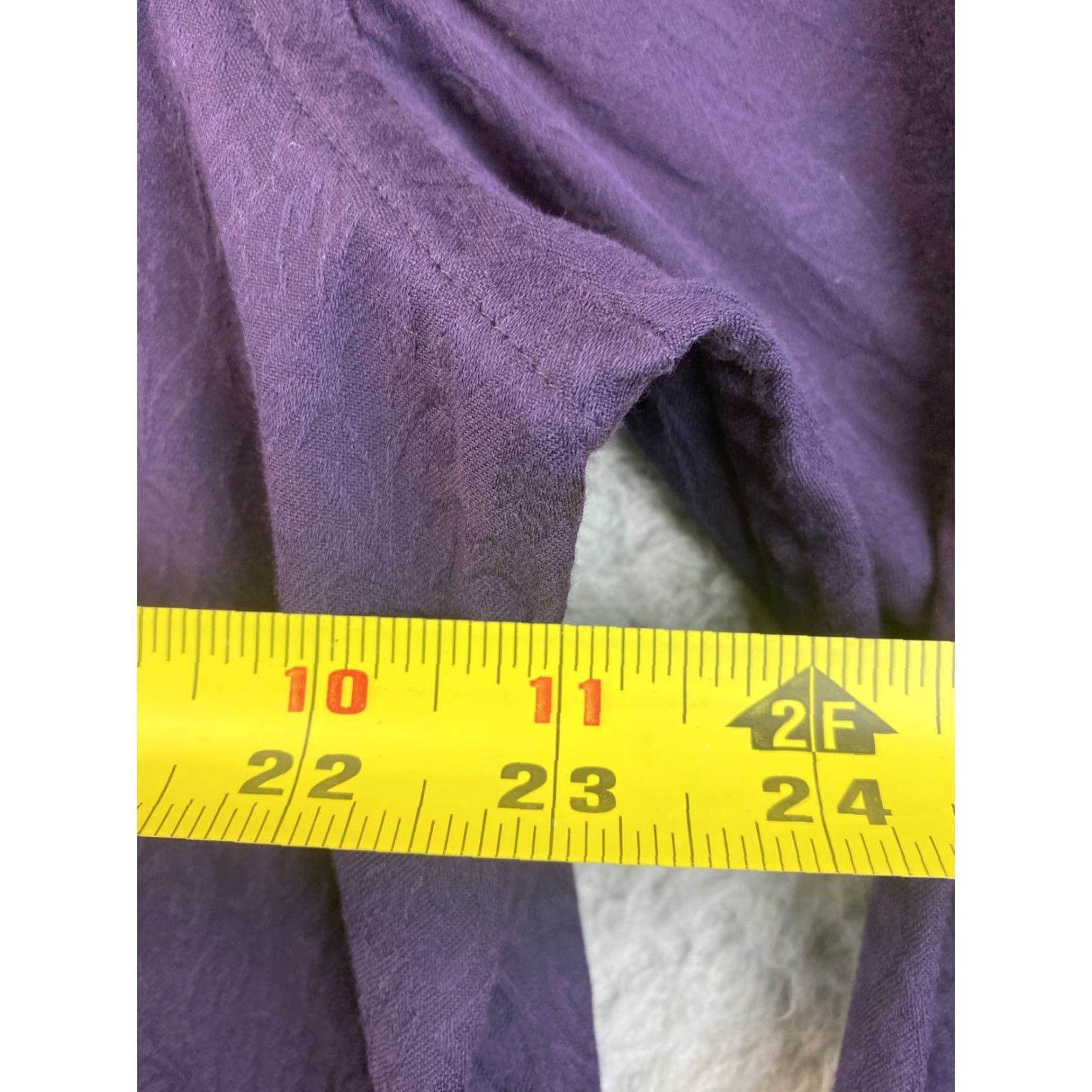 Vintage VINTAGE Zagiri Purple Dress Shirt XL Long Sleeve Solid Button-Up Mens Size 46R - 7 Thumbnail