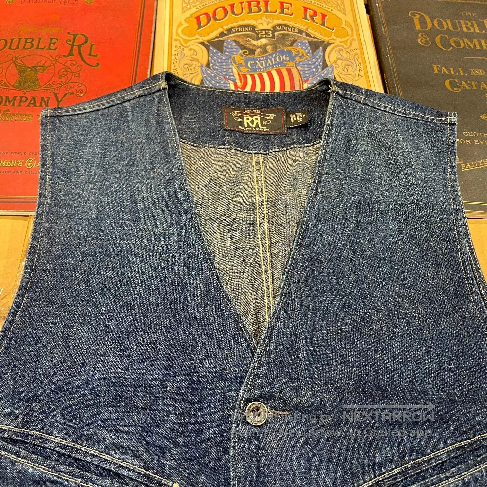 RRL Ralph Lauren RRL Denim Vest by Ralph Lauren. Size US M / EU 48-50 / 2 - 5 Thumbnail