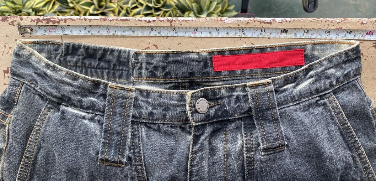 Japanese Brand Tough Jeansmith Lion Patch Banana Bootcut Jeans Size US 30 / EU 46 - 13 Thumbnail