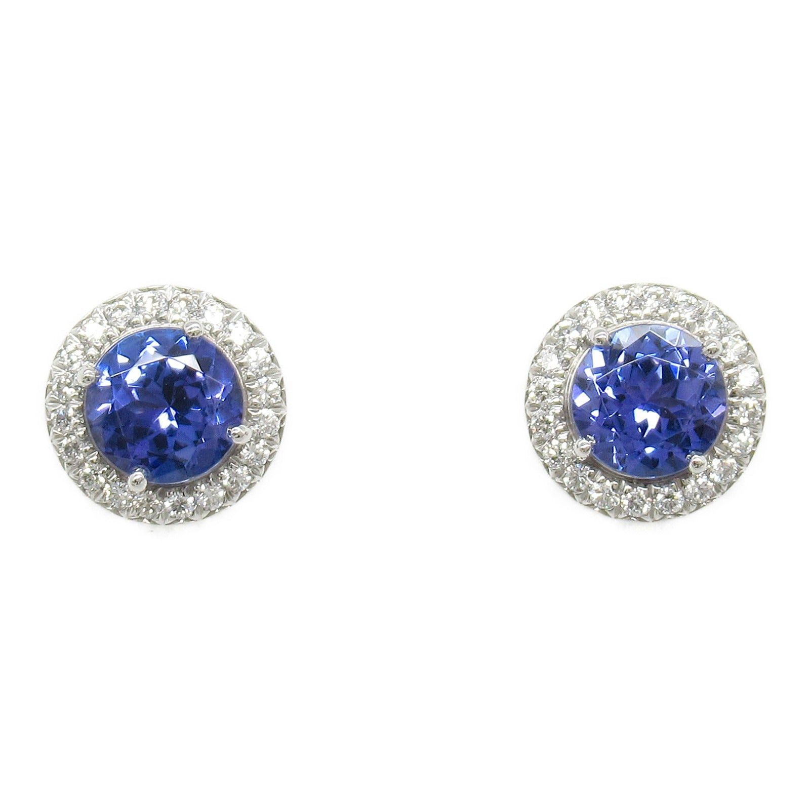 Tiffany & Co. Tiffany Co Soleste Earrings Tanzanite Diamond Pt950 Platinum Blue Clear Size ONE SIZE - 1 Thumbnail