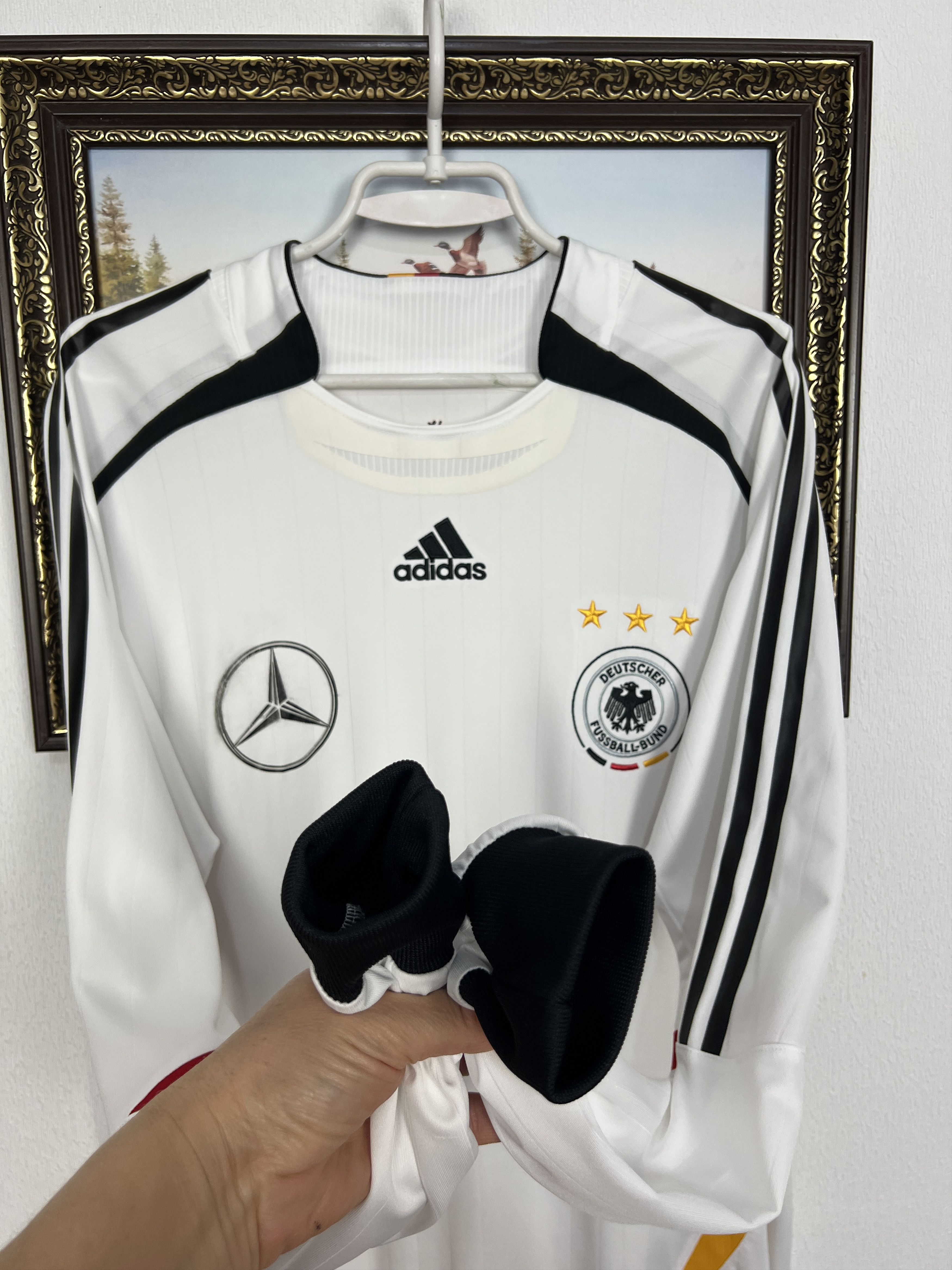 Adidas Germany football shirt Player Long Sleeve Jersey Trikot Size US XL / EU 56 / 4 - 6 Thumbnail