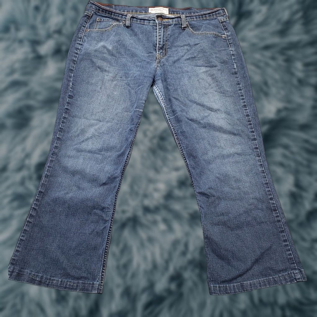 Levi's Levi's Signature Bootcut Jeans Womens Size 16 Denim Stretch Navy 5-Pocket Regular Waist 36 Inseam 25" Blue denim Jeans Womens Size 16 Size 38" / US 16 / IT 52 - 1 Thumbnail