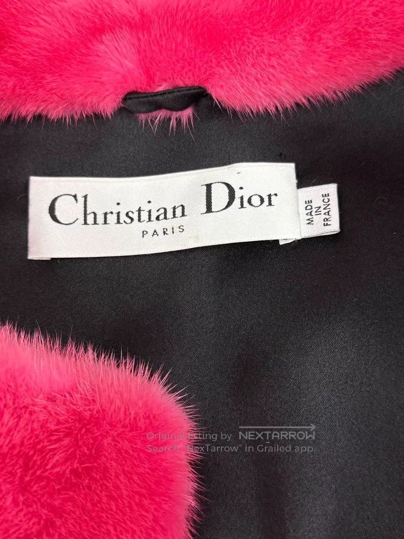 Dior Dior Peach-red mink fur coat Size XS / US 0-2 / IT 36-38 - 4 Thumbnail