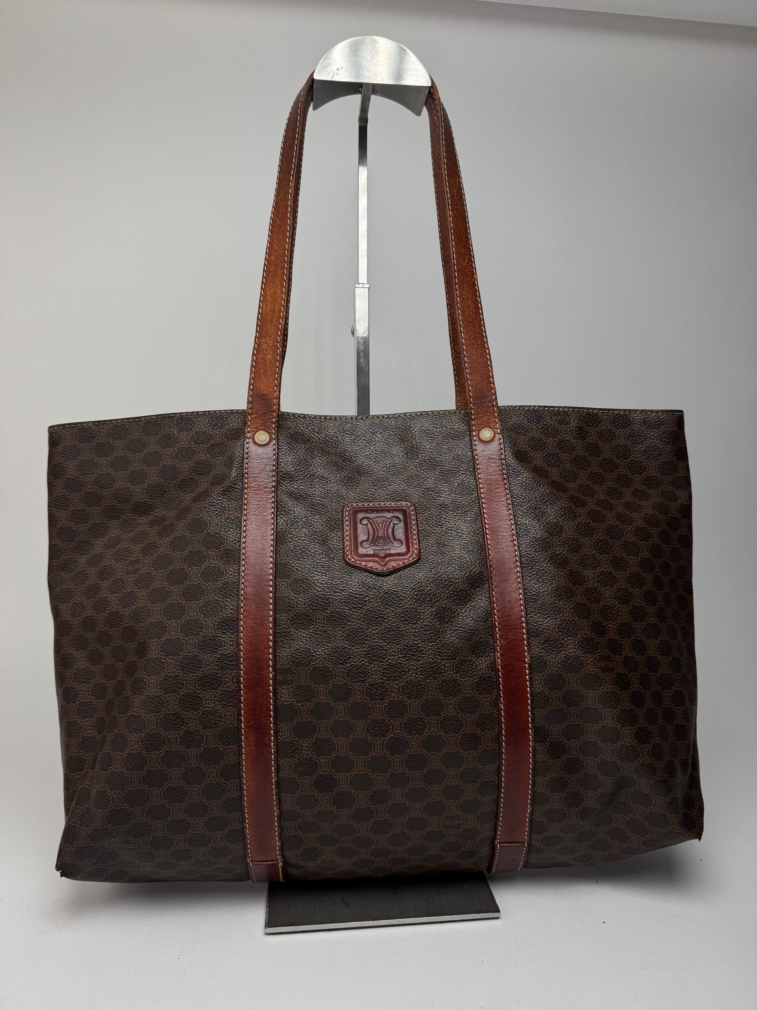 Celine Vintage Leather monogram Big bag brown Size ONE SIZE - 1 Thumbnail
