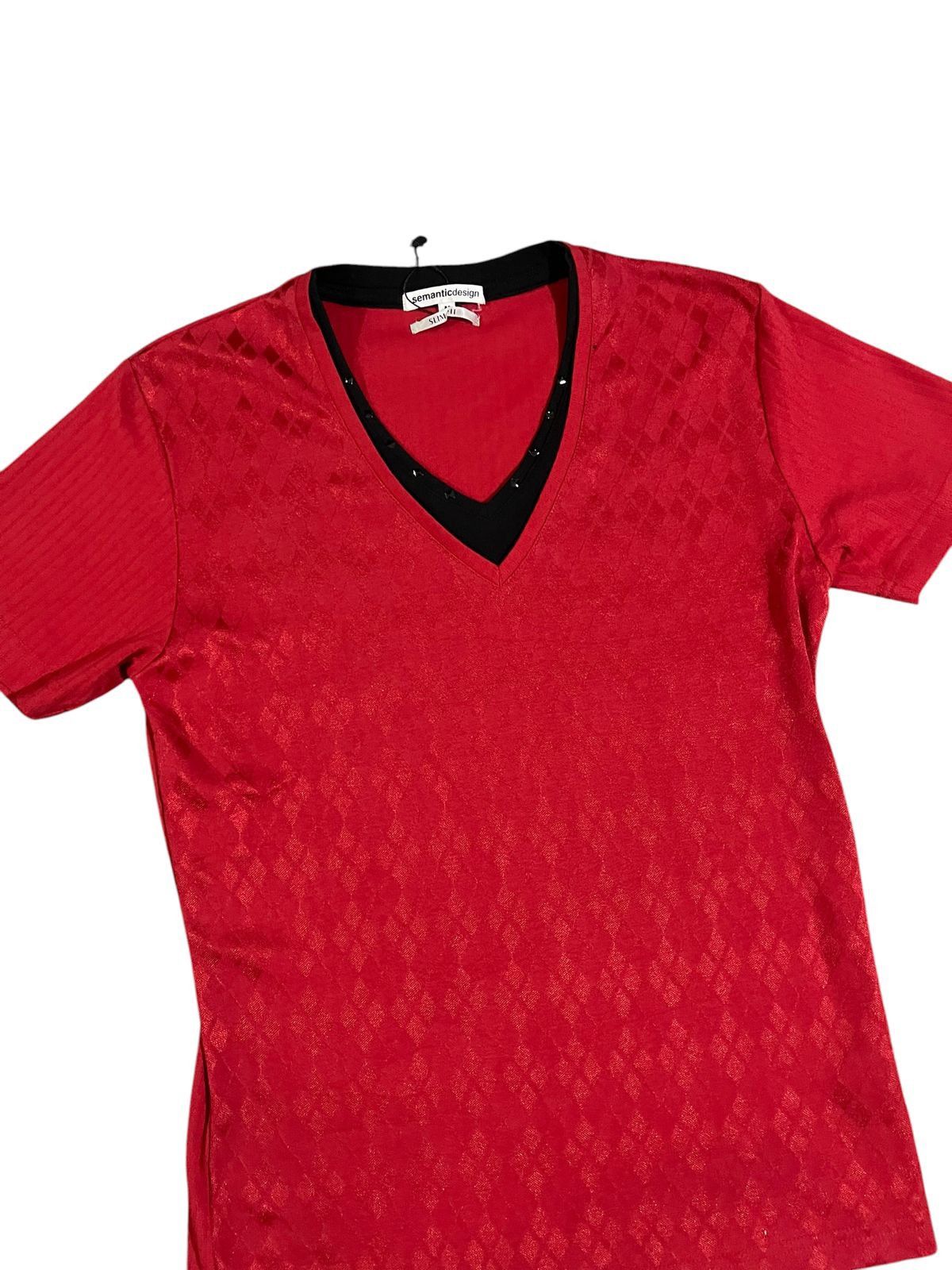 semanticdesign Y2K Semantic Design Double Layered Studded T Shirt Size US S / EU 44-46 / 1 - 4 Thumbnail