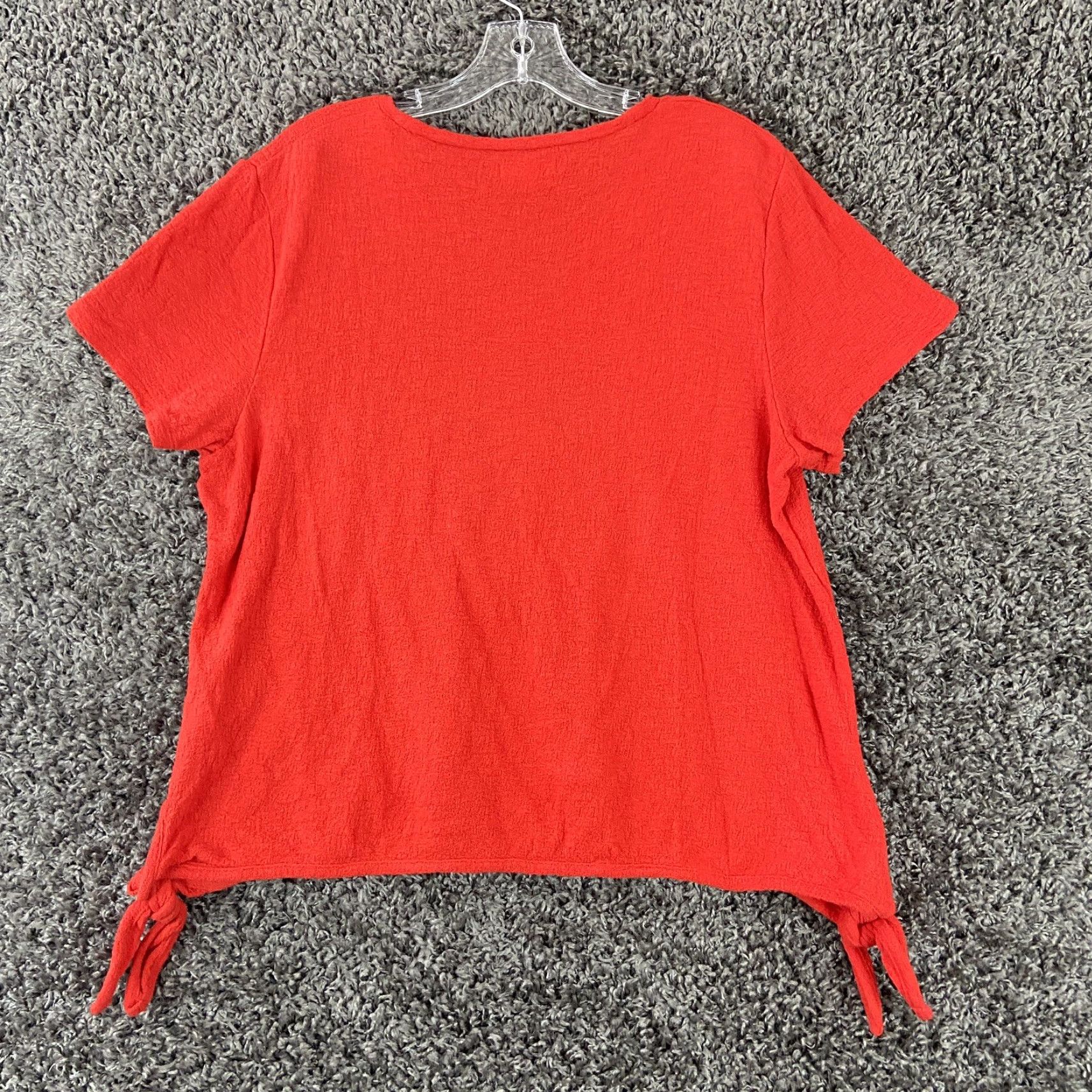Madewell MADewell Orange Blouse Women’s XL Short Sleeve Size XL / US 12-14 / IT 48-50 - 8 Thumbnail