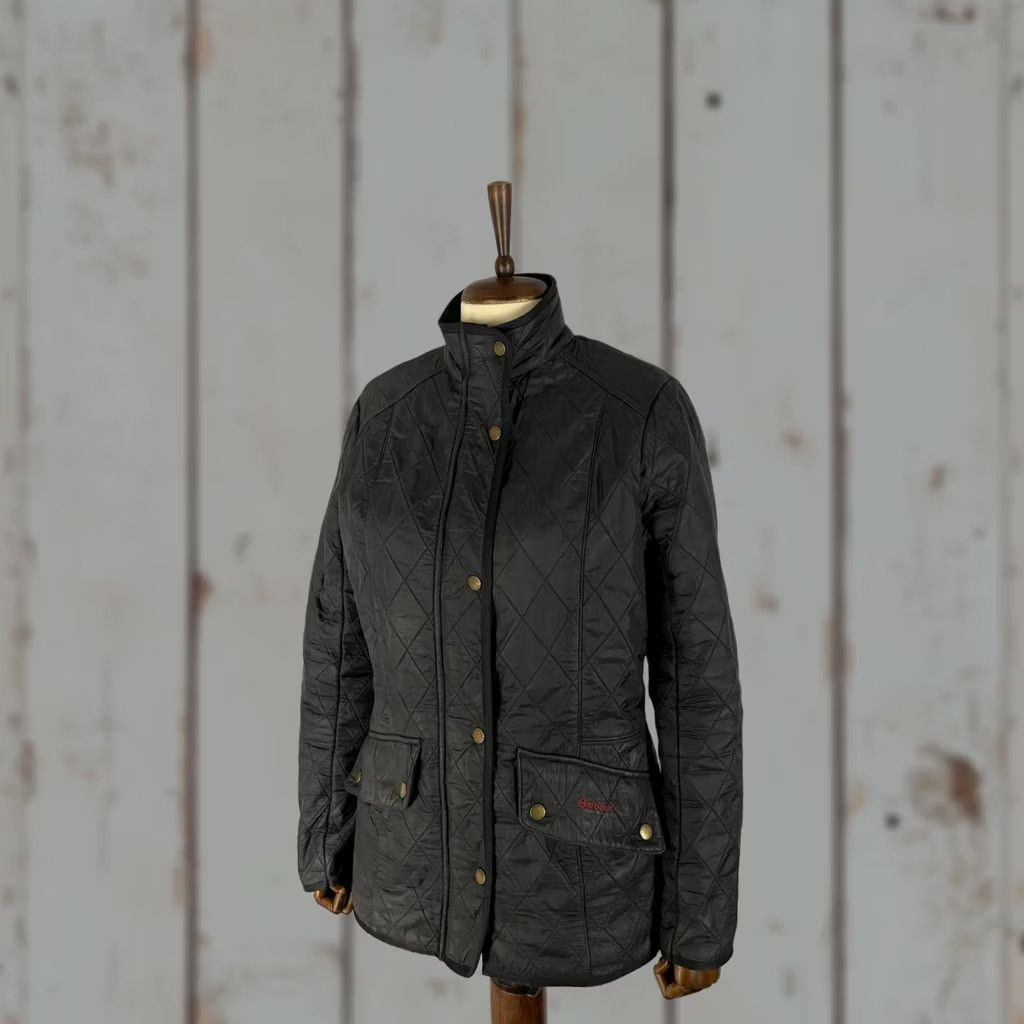 Barbour Barbour Quilted Jacket Womens Size 10 Black Polyamide Long Sleeve Full Zipper Size L / US 10 / IT 46 - 1 Thumbnail