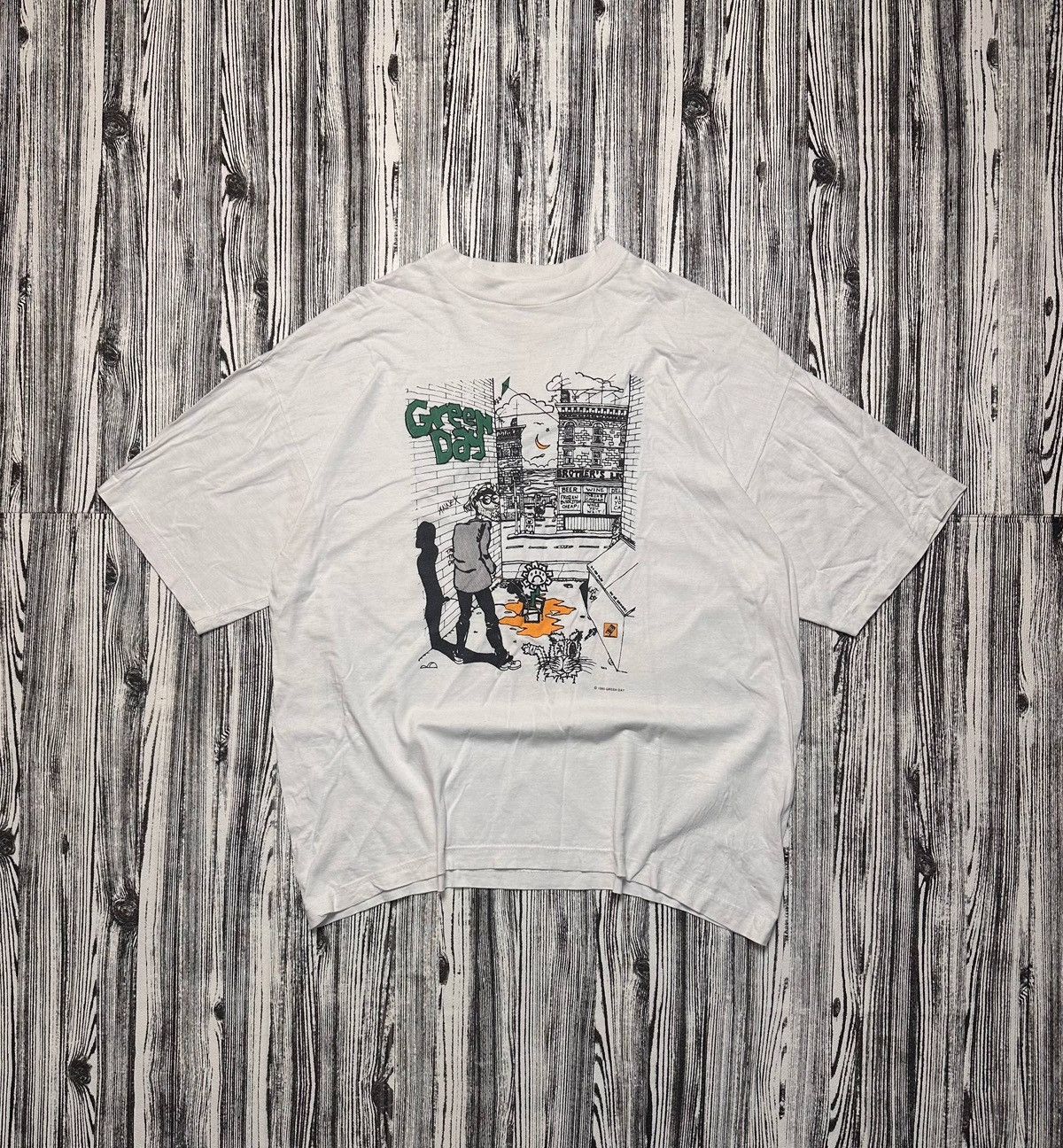 Vintage Green Day 1995 Vintage Rare Street Scene Graphic T-Shirt XL Size US XL / EU 56 / 4 - 1 Thumbnail