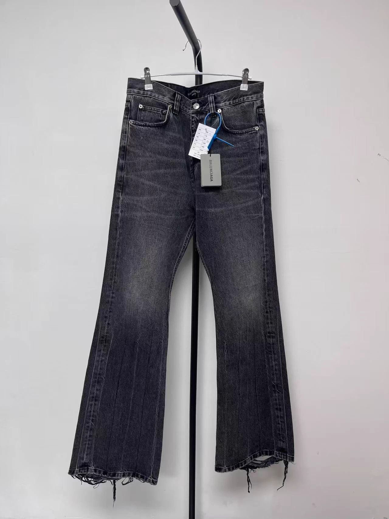 Balenciaga Balenciaga The Lost Tape series flared jeans, men's, black Size US 27 - 1 Thumbnail