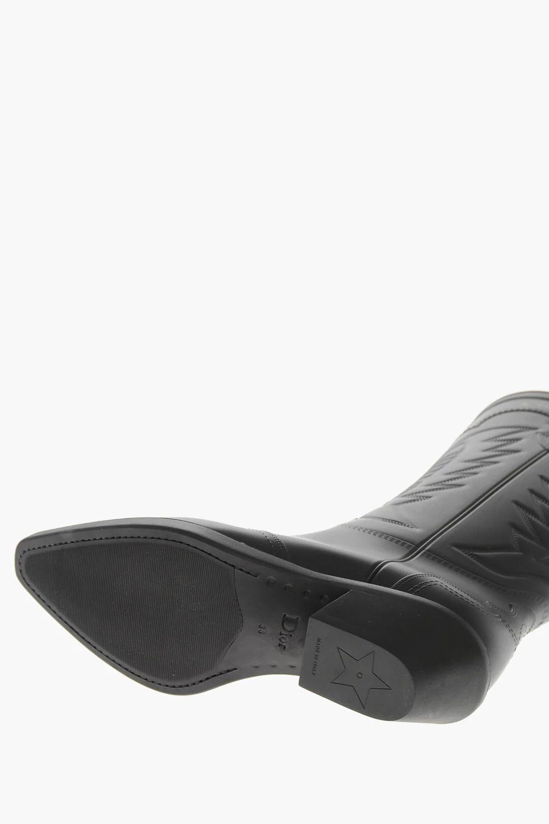 Dior o1mm0326 Rubber Texan Boots in Black Size US 7 / IT 37 - 5 Thumbnail