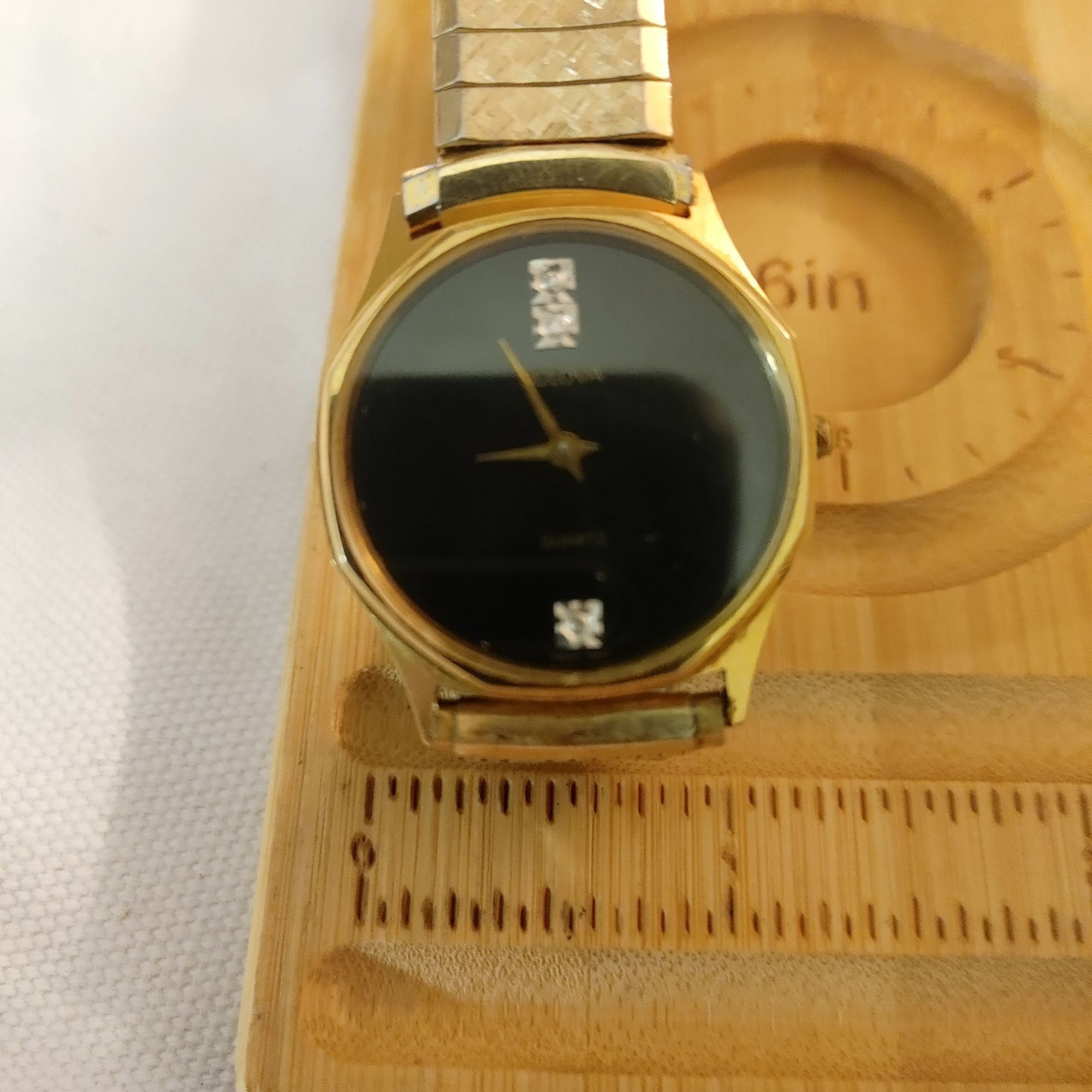 Bulova Bulova Quartz Gold Tone Watch Vintage Diamond Accents Stainl Size ONE SIZE - 3 Thumbnail