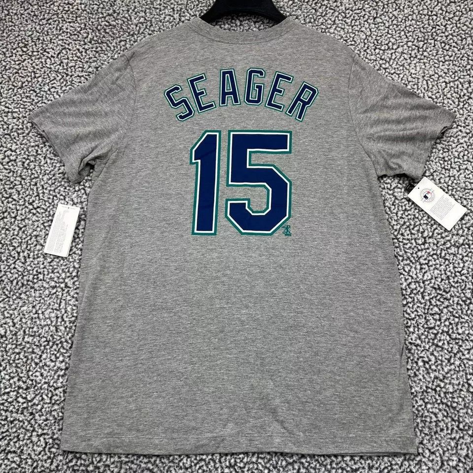 Nike Seattle Mariners Seager 15 Shirt Men L Nike Crew Neck New Size US L / EU 52-54 / 3 - 2 Thumbnail