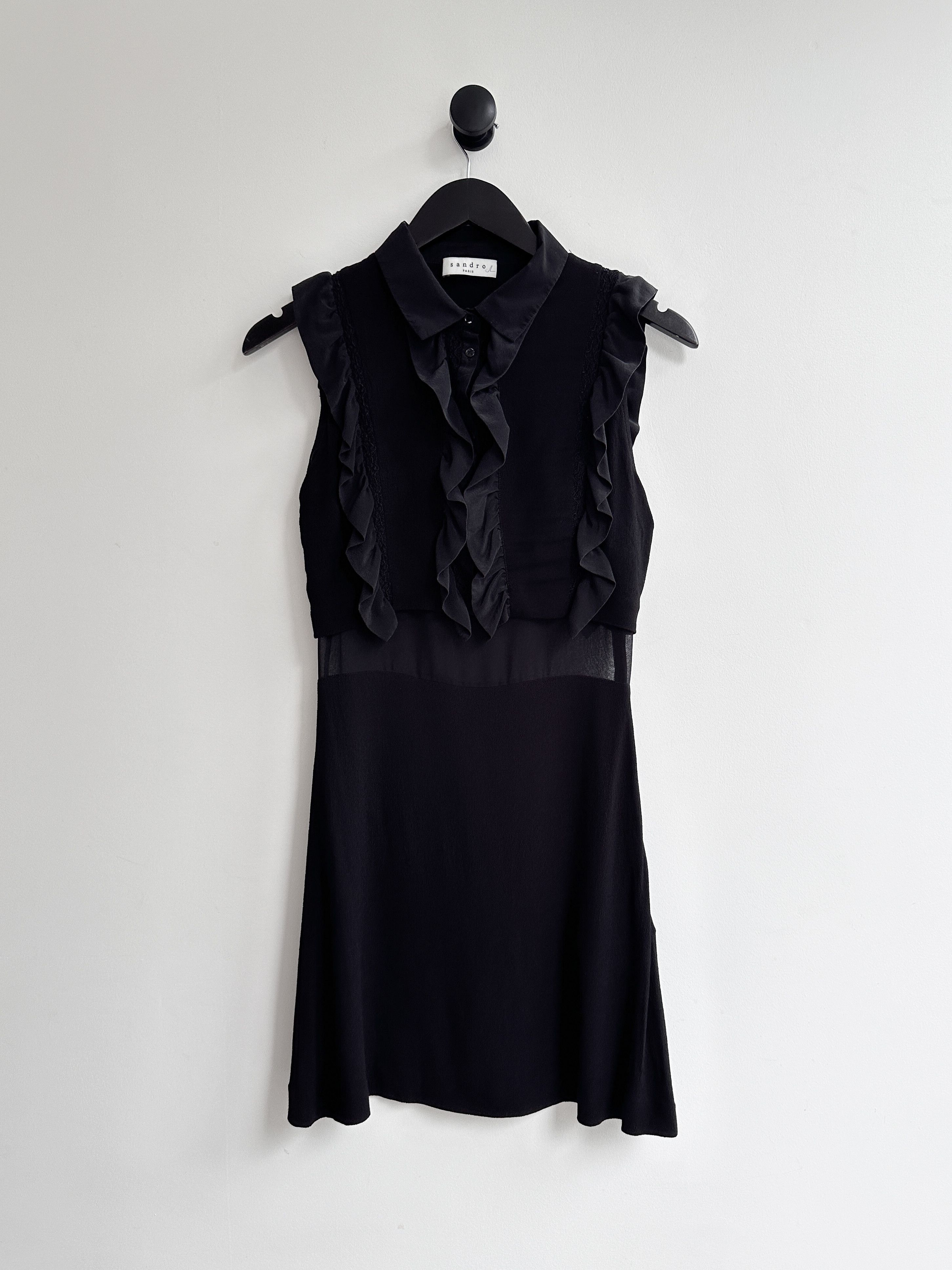 Sandro Sandro Sleveless Mini Dress Size S / US 4 / IT 40 - 4 Thumbnail