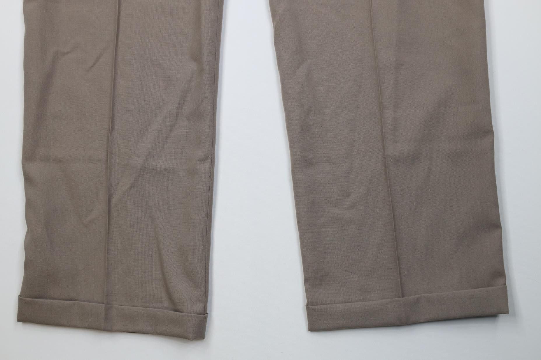 Lands' End Vintage 90s Lands End Knit Wide Leg Chino Pants Beige USA Size US 42 / EU 58 - 12 Thumbnail