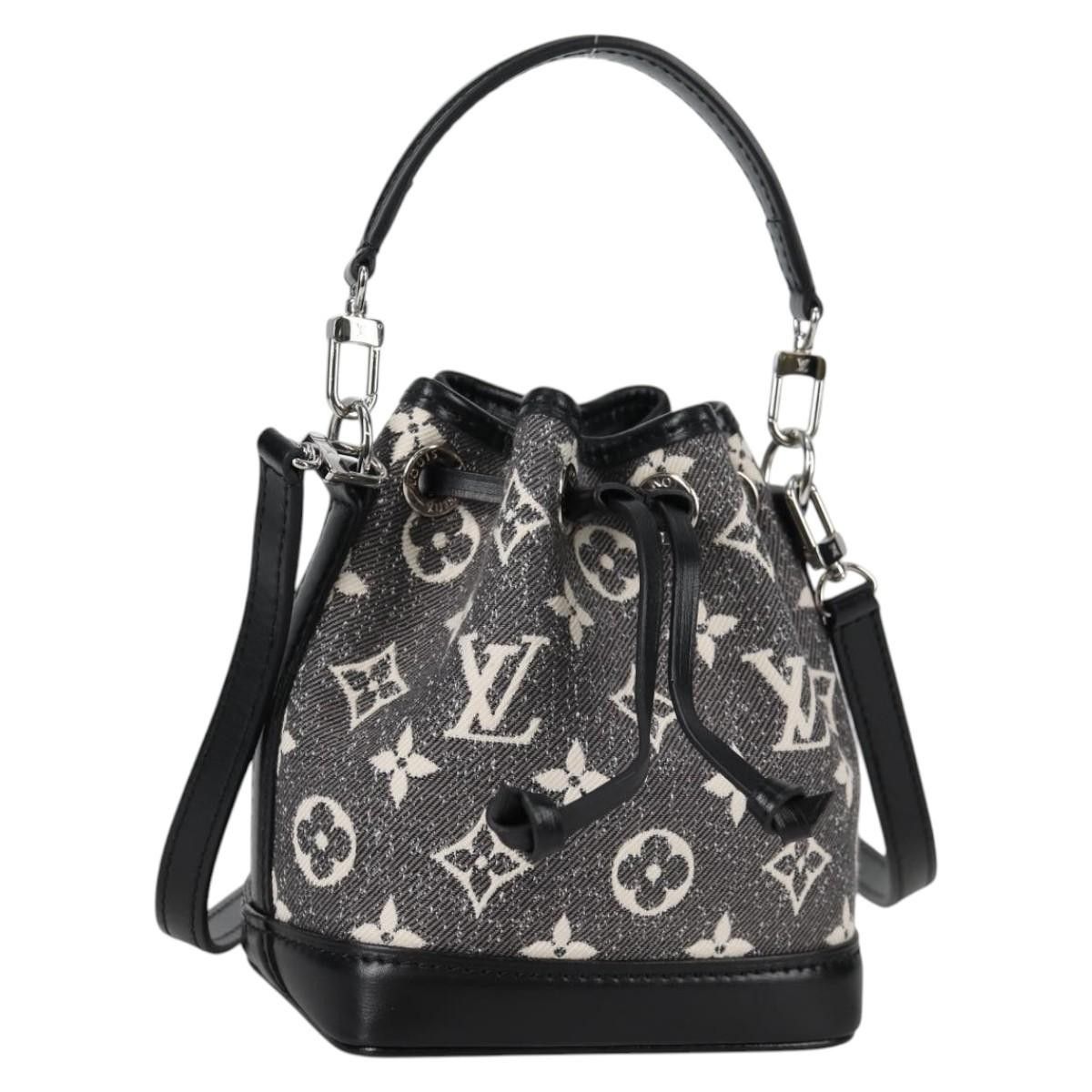Louis Vuitton Louis Vuitton Noe NM Handbag Monogram Jacquard Denim Size ONE SIZE - 1 Thumbnail