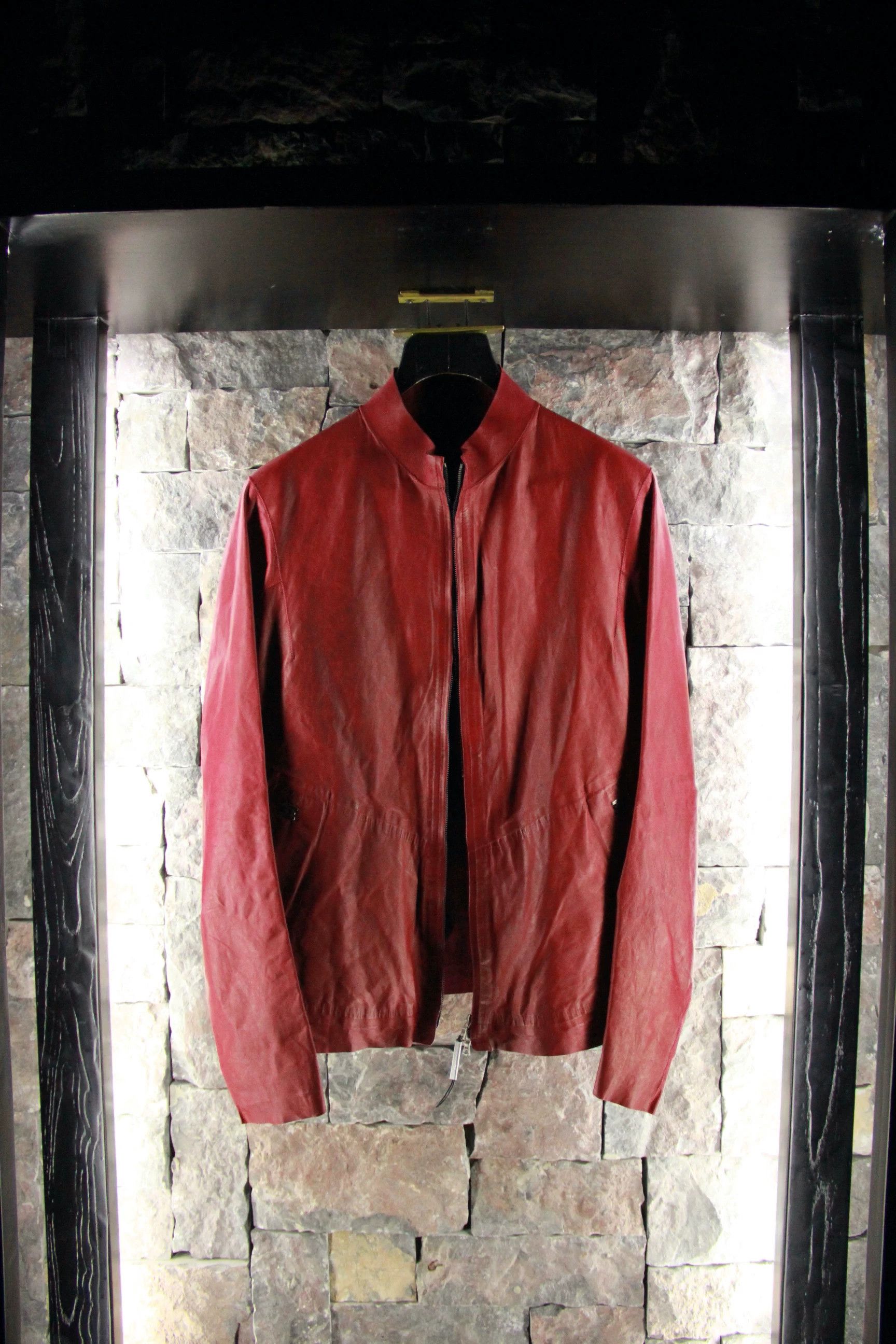 Isaac Sellam Experience Isaac Sellam Experience Red Leather Jacket Men l Size US L / EU 52-54 / 3 - 1 Thumbnail
